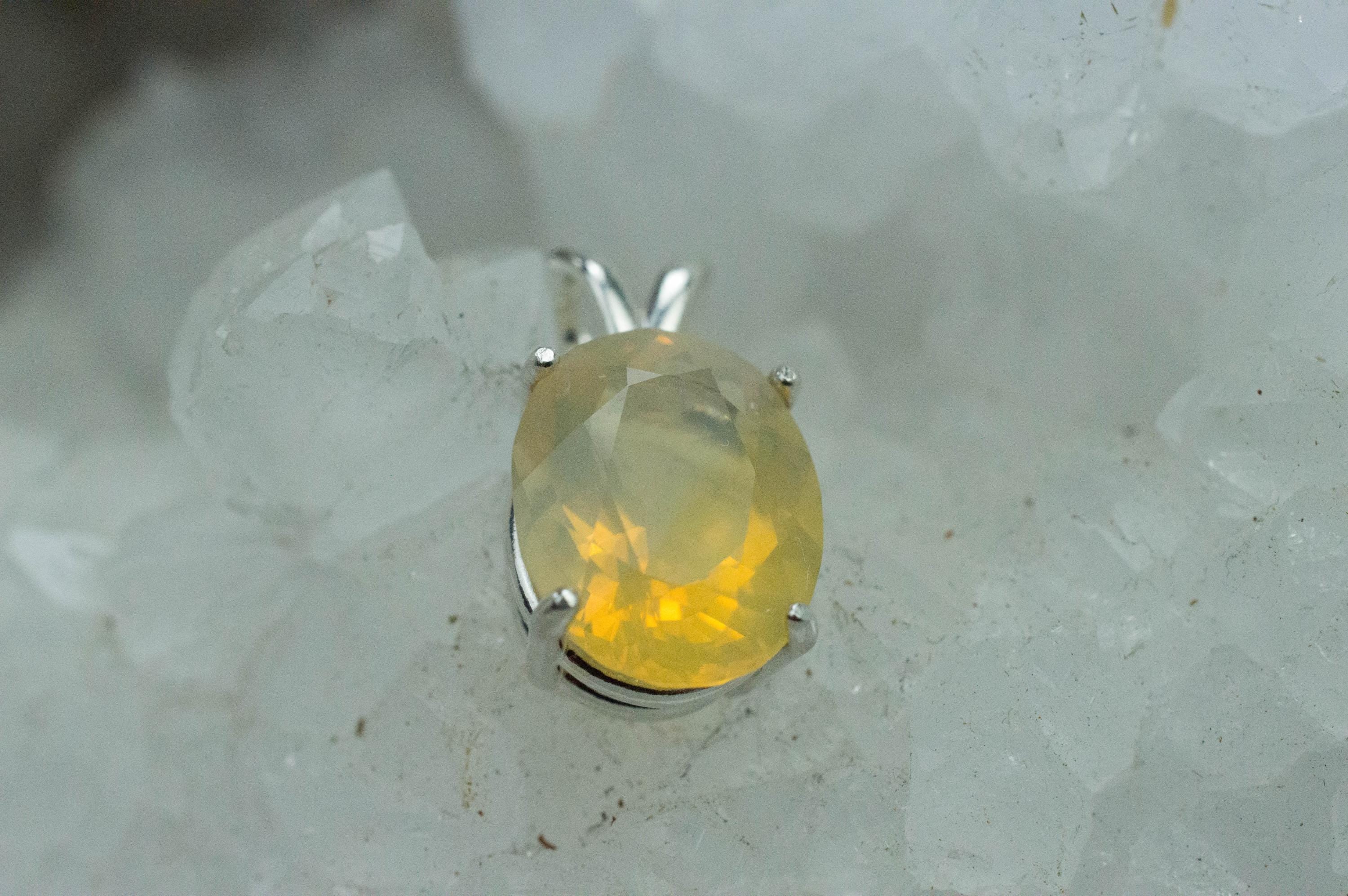 Opal Pendant, Natural Untreated Australia Opal; 3.825cts - Mark Oliver Gems