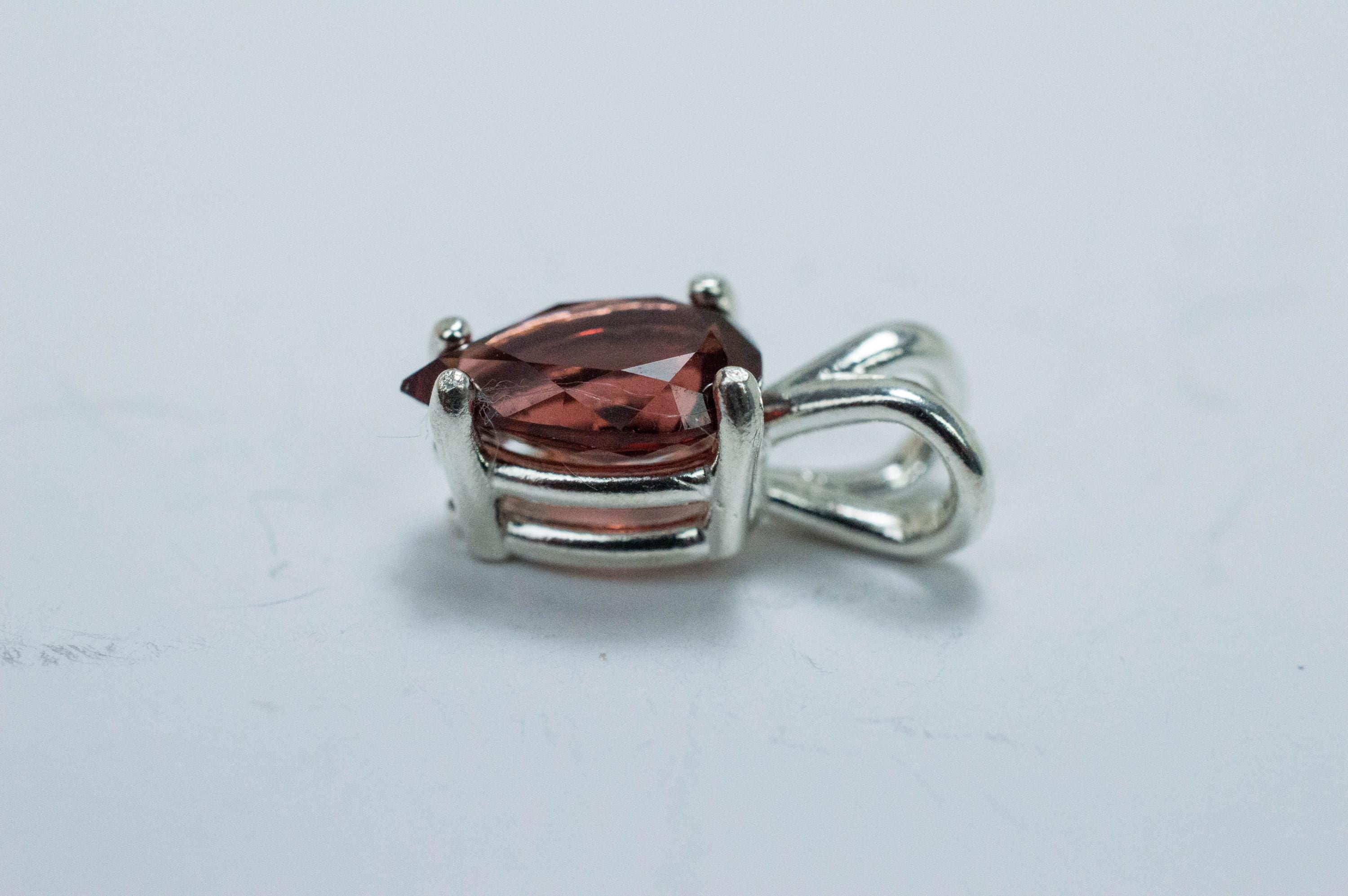 Malaya Garnet Pendant; Natural Untreated Tanzania Garnet; 1.615cts - Mark Oliver Gems