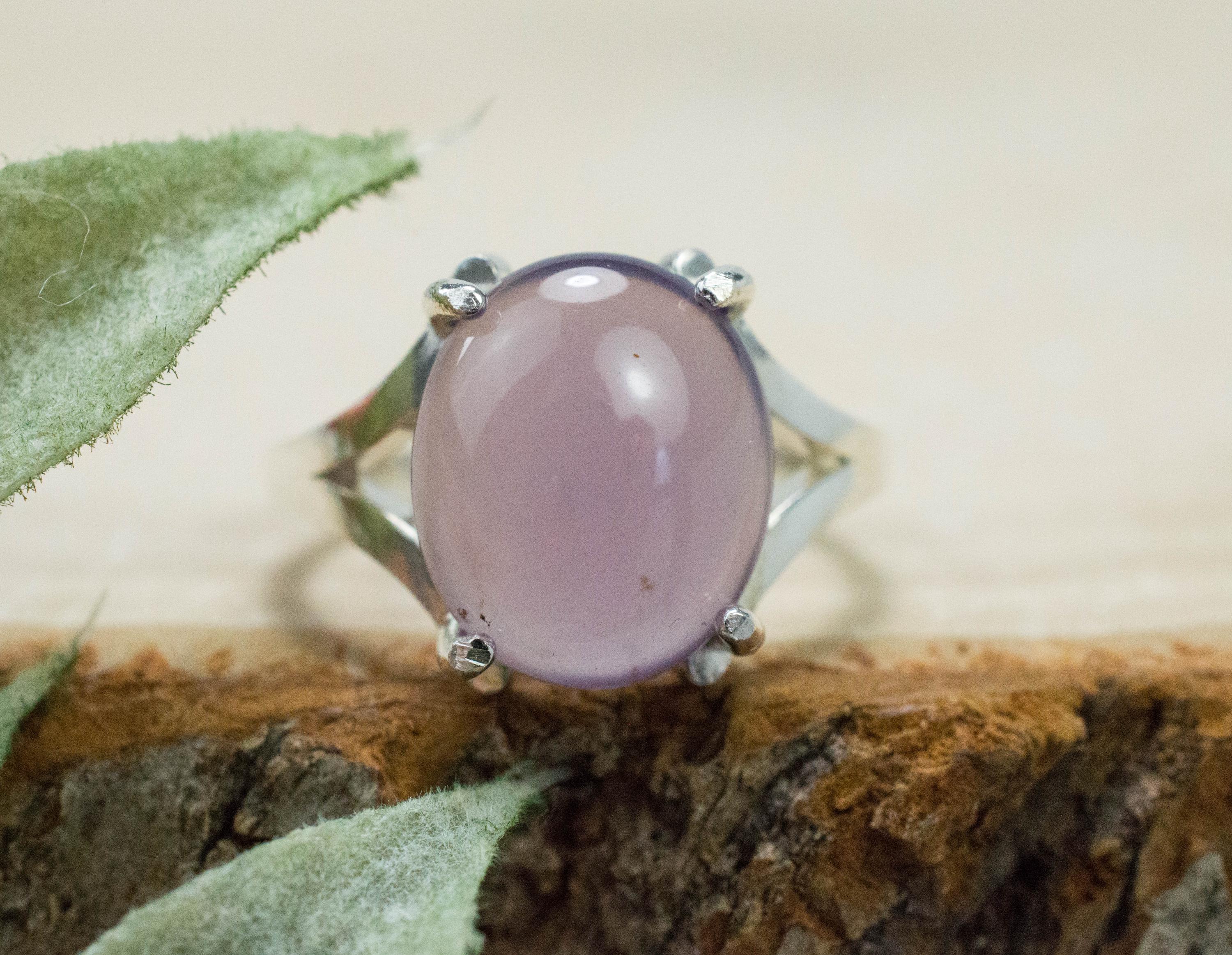 Purple Chalcedony Ring; Natural Untreated Nevada Purple Sage Chalcedony; 3.370cts - Mark Oliver Gems
