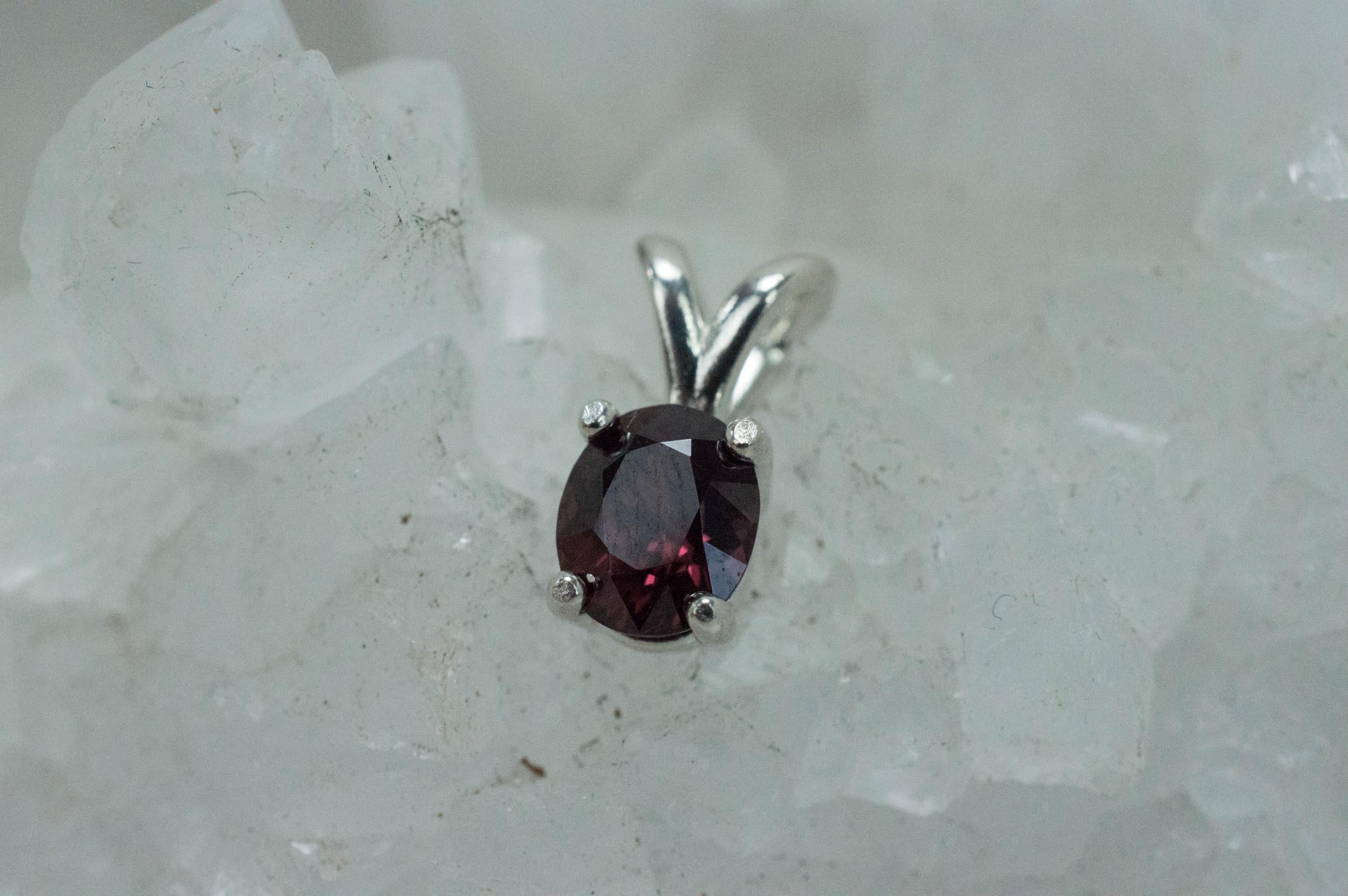 Zircon Pendant, Natural Untreated Tanzania Pink Zircon; 1.260cts - Mark Oliver Gems