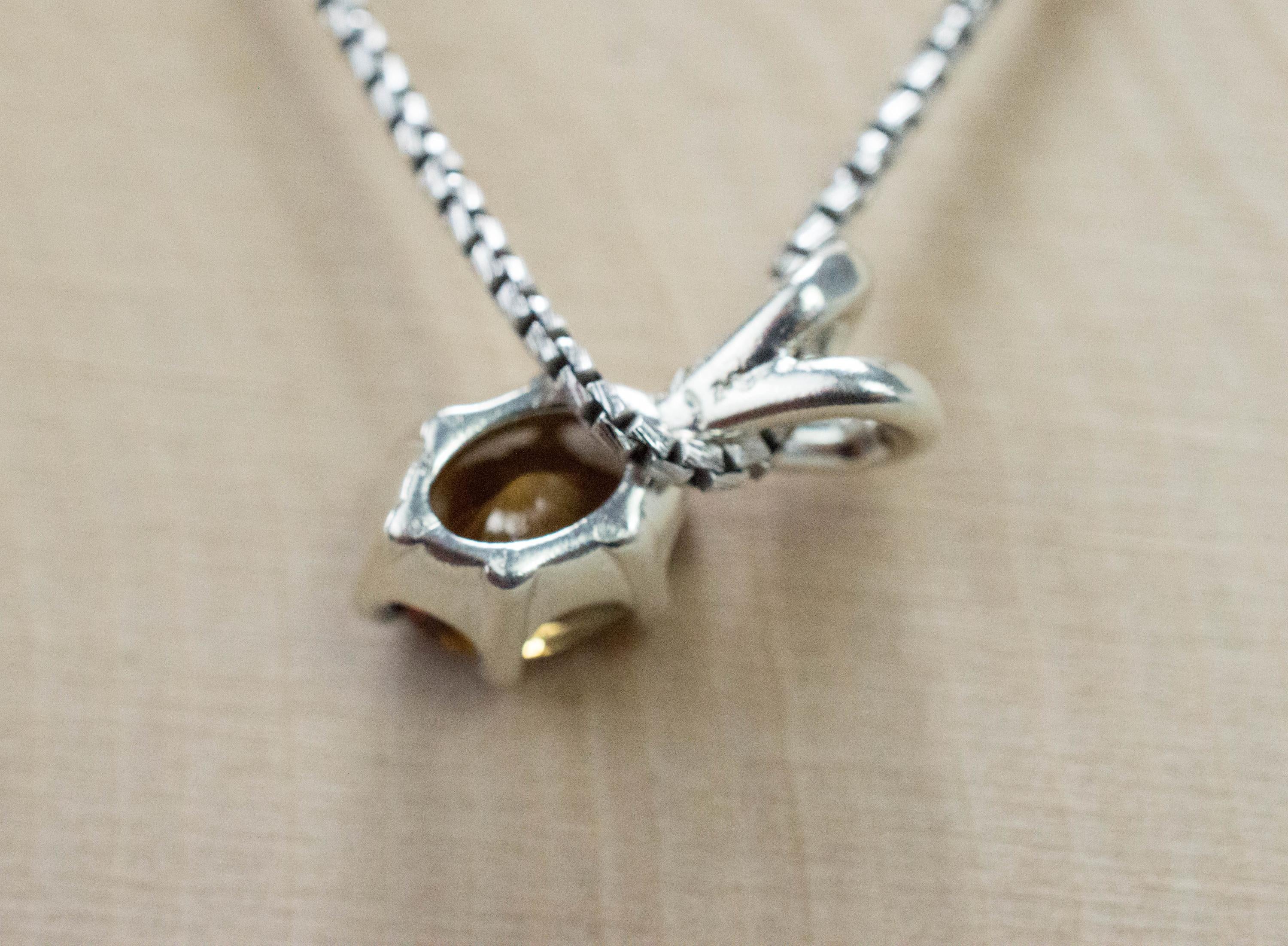 Zircon Pendant, Natural Untreated Sri Lanka Cognac Zircon; 1.580cts - Mark Oliver Gems