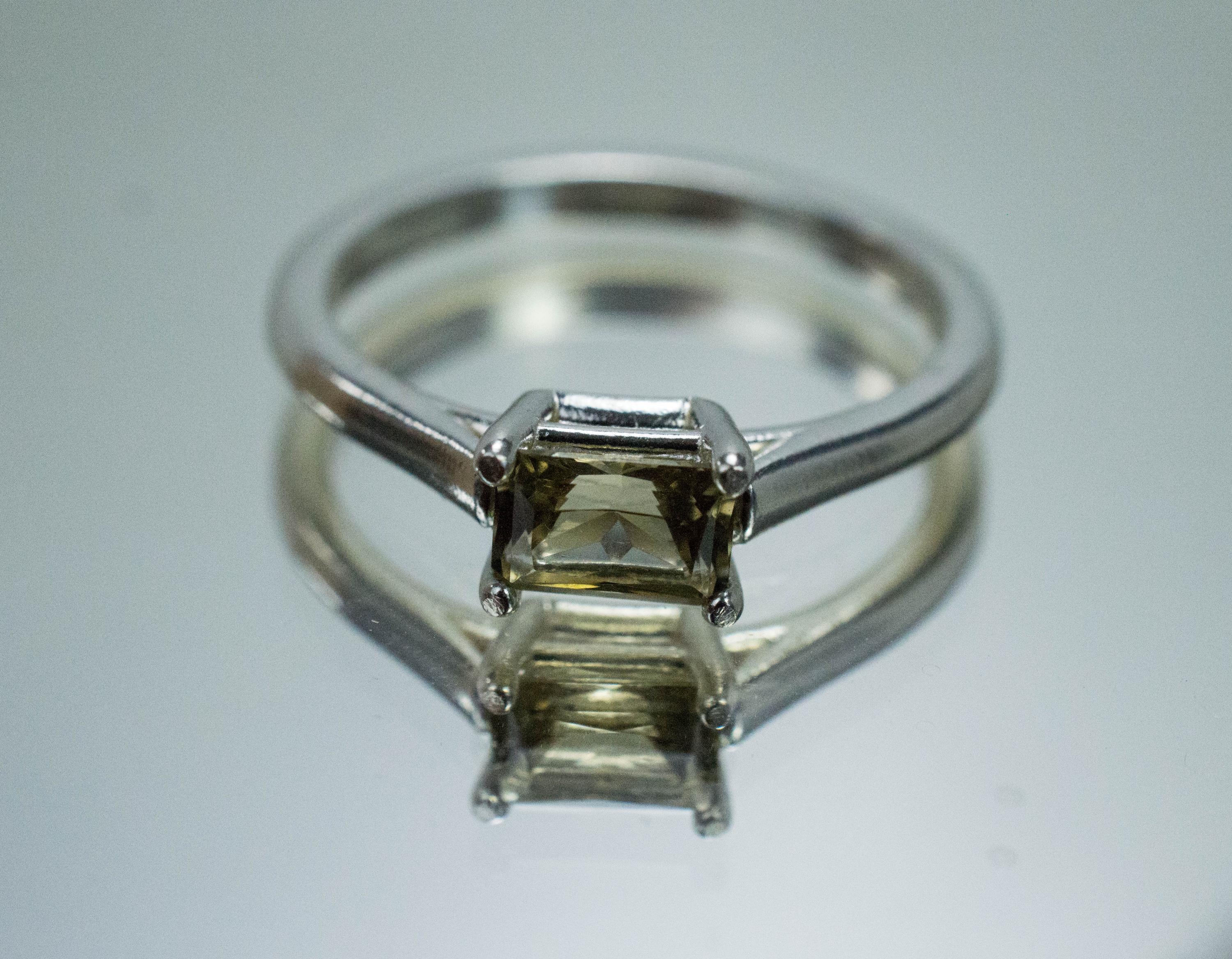 Zircon Ring; Genuine Untreated Sri Lanka Yellow Zircon; 0.650cts - Mark Oliver Gems