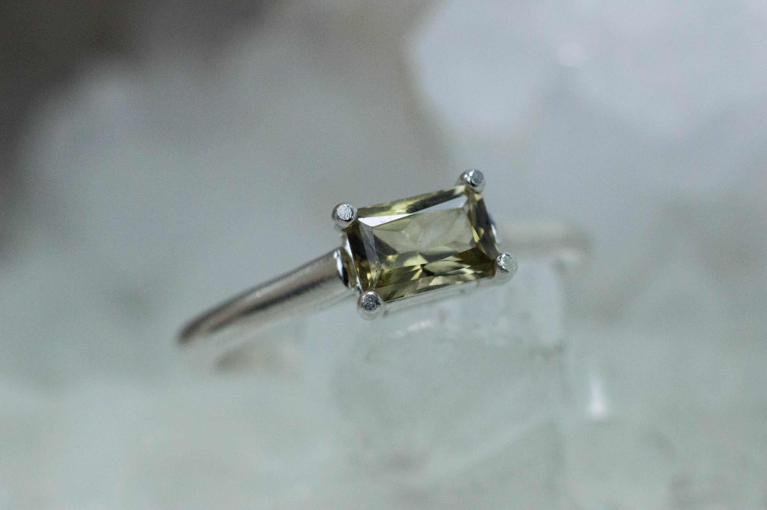 Zircon Ring; Genuine Untreated Sri Lanka Yellow Zircon; 0.650cts - Mark Oliver Gems