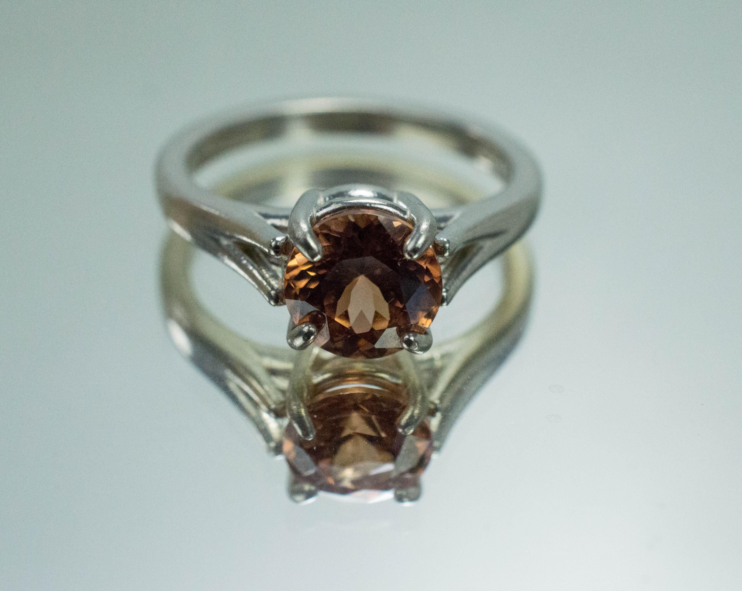 Zircon Ring; Genuine Untreated Tanzania Champagne Zircon; 2.470cts - Mark Oliver Gems
