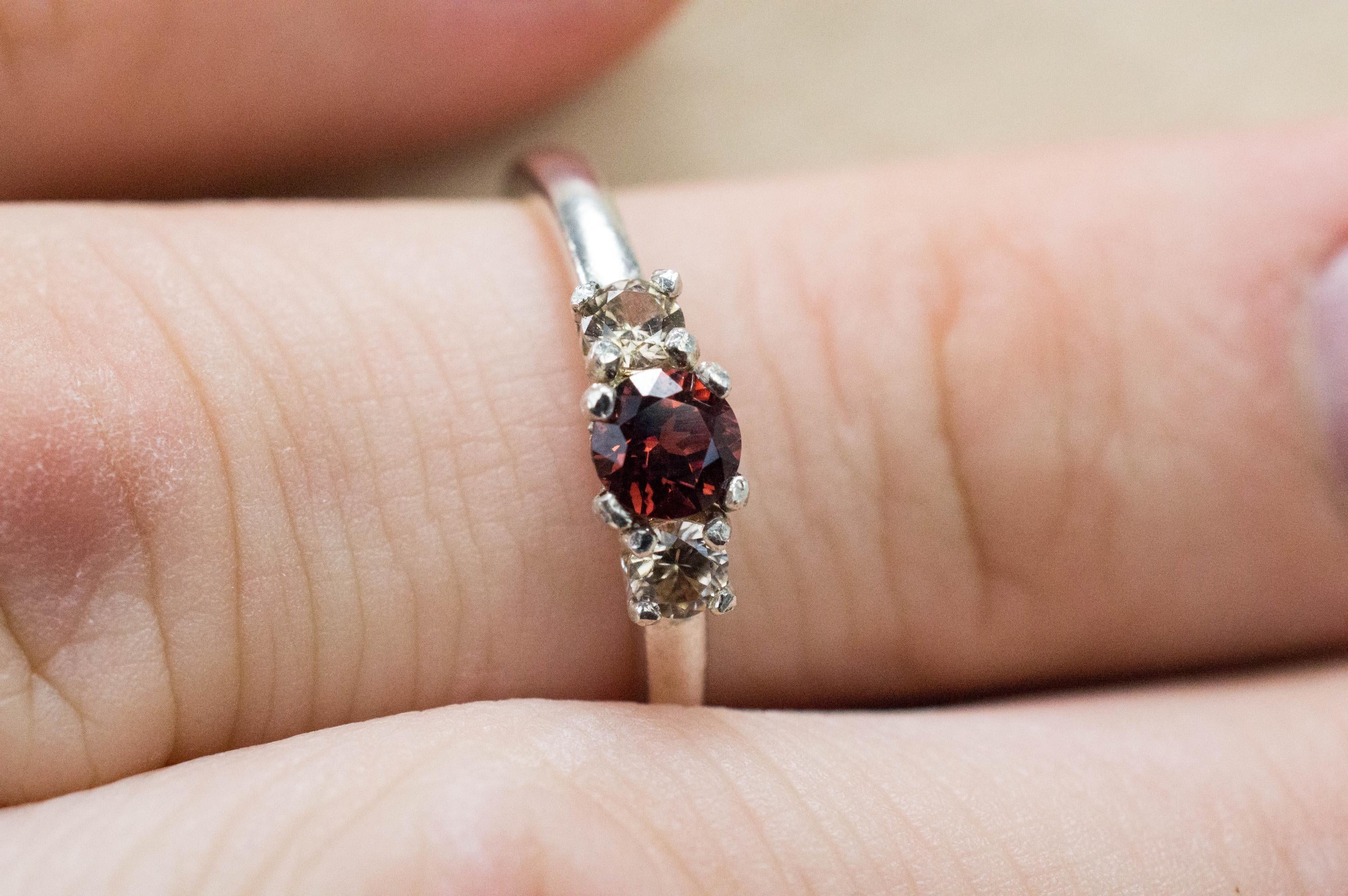 Zircon Ring; Genuine Untreated Tanzania Zircon; 0.420cts - Mark Oliver Gems