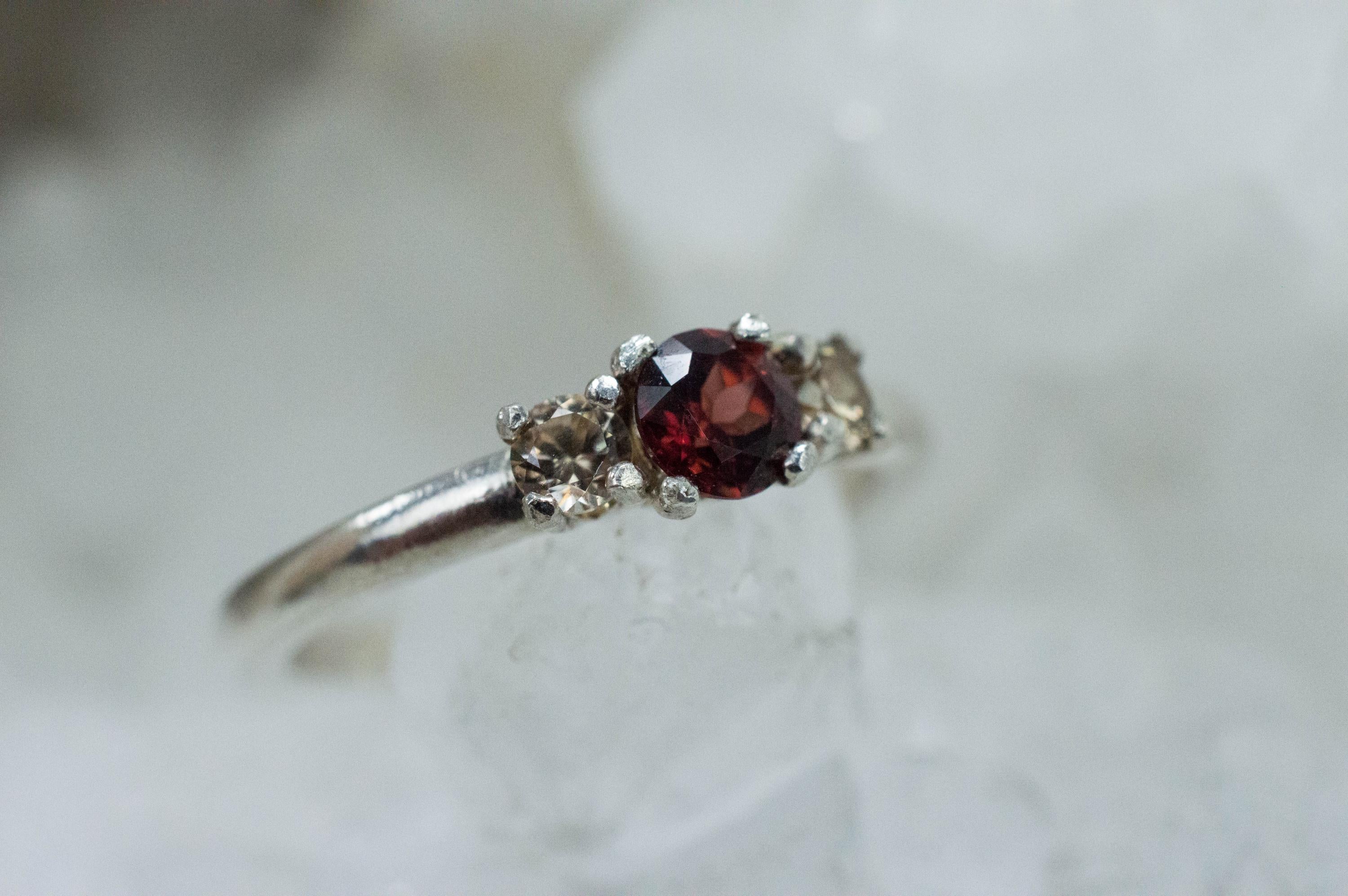 Zircon Ring; Genuine Untreated Tanzania Zircon; 0.420cts - Mark Oliver Gems