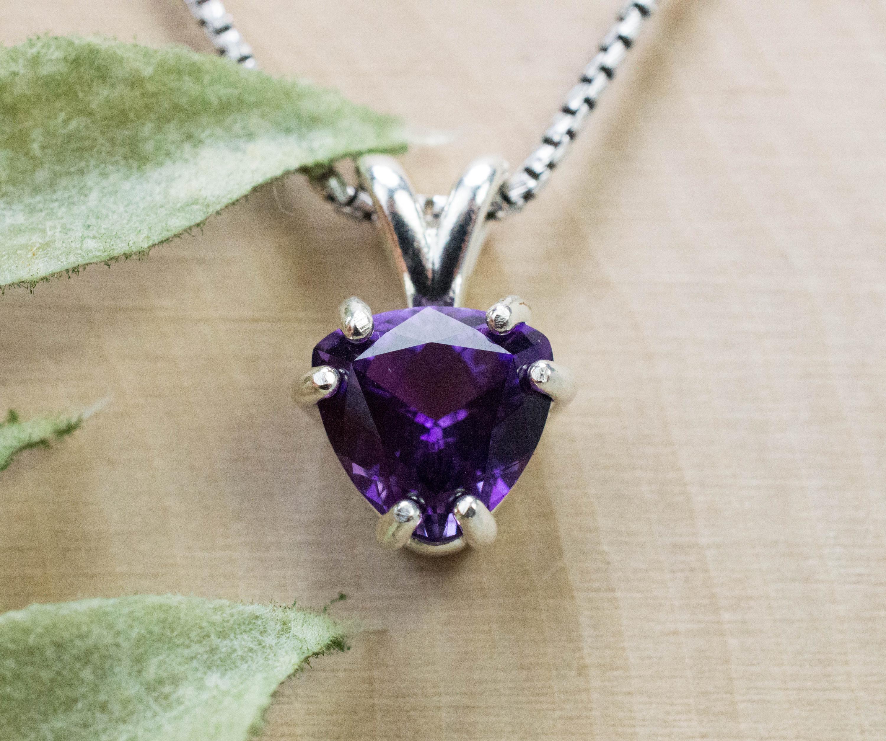 Amethyst Pendant, Natural Untreated Uruguay Amethyst; 2.285cts - Mark Oliver Gems