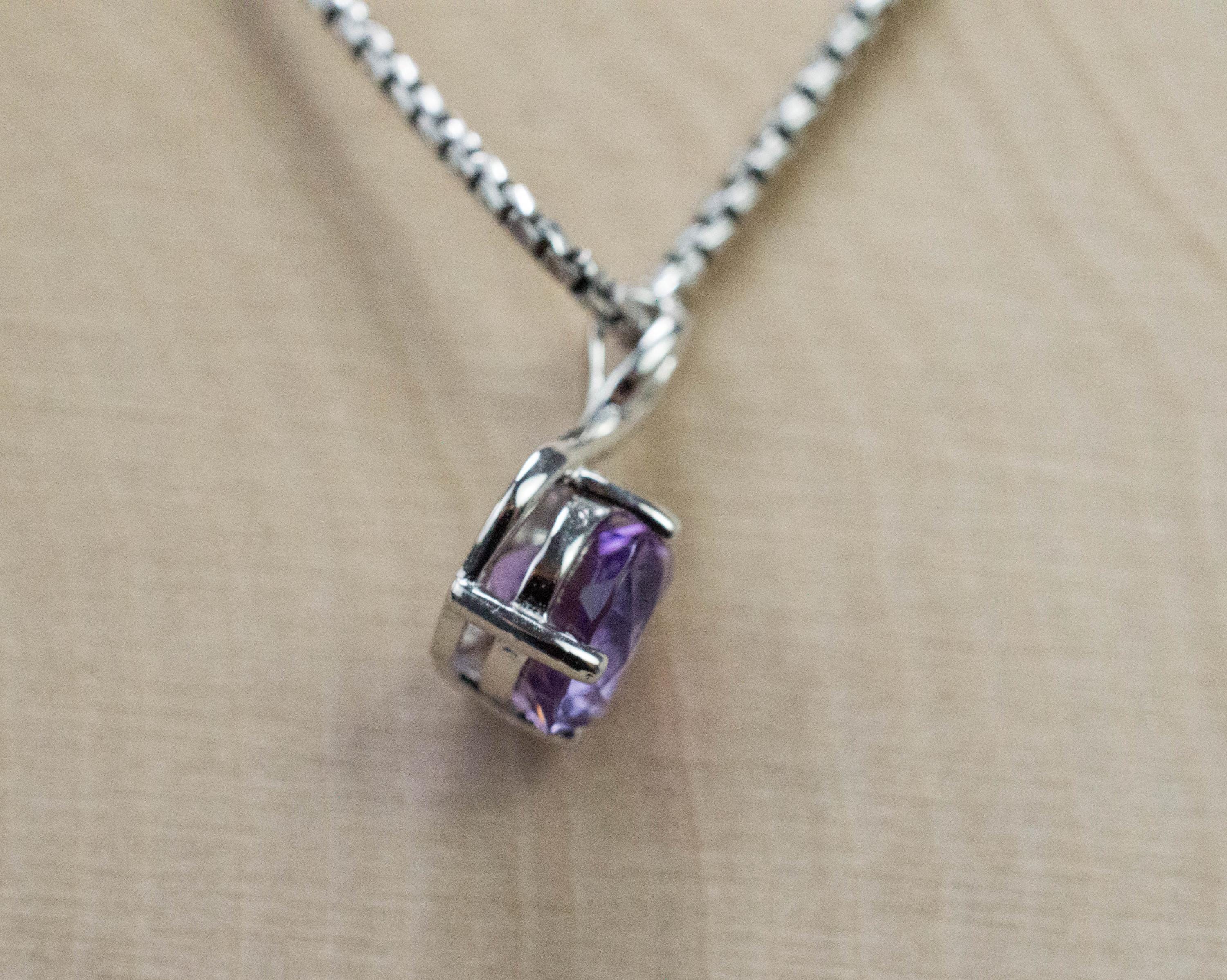 Amethyst Pendant, Natural Untreated Brazil Amethyst; 1.140cts - Mark Oliver Gems