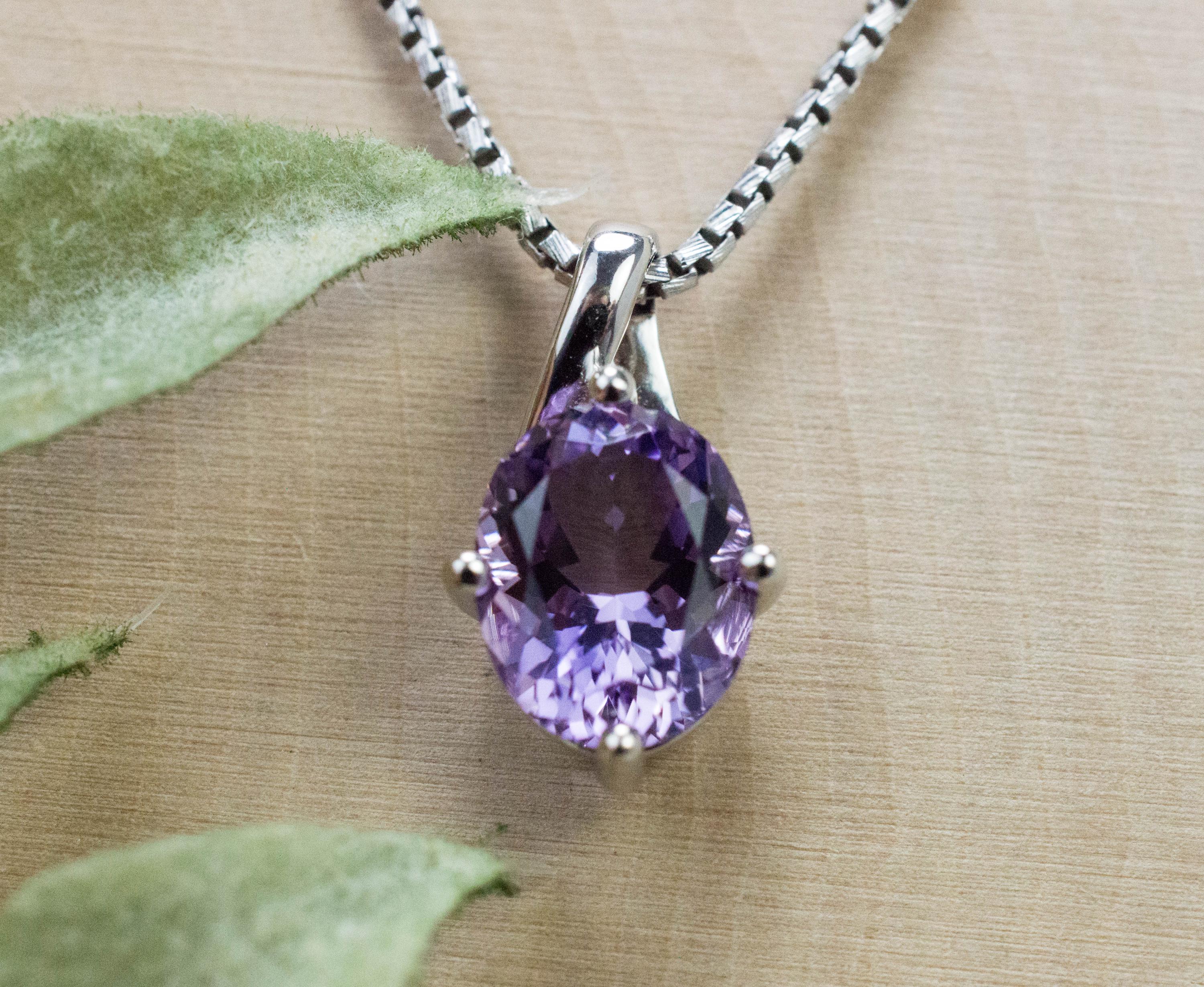 Amethyst Pendant, Natural Untreated Brazil Amethyst; 2.650cts - Mark Oliver Gems