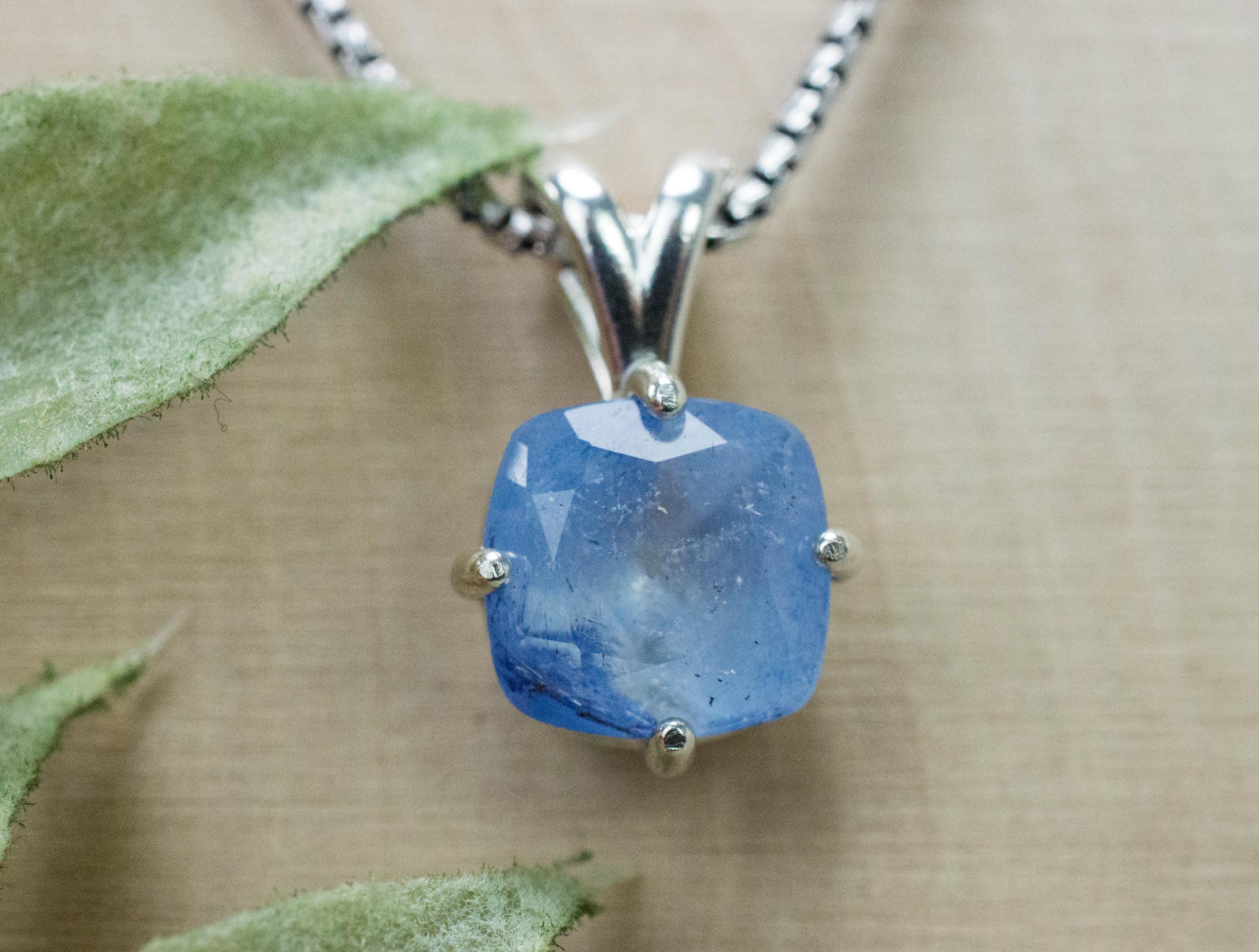 Dumortierite Quartz Pendant; Natural Untreated Brazil Dumortierite; 2.925cts - Mark Oliver Gems