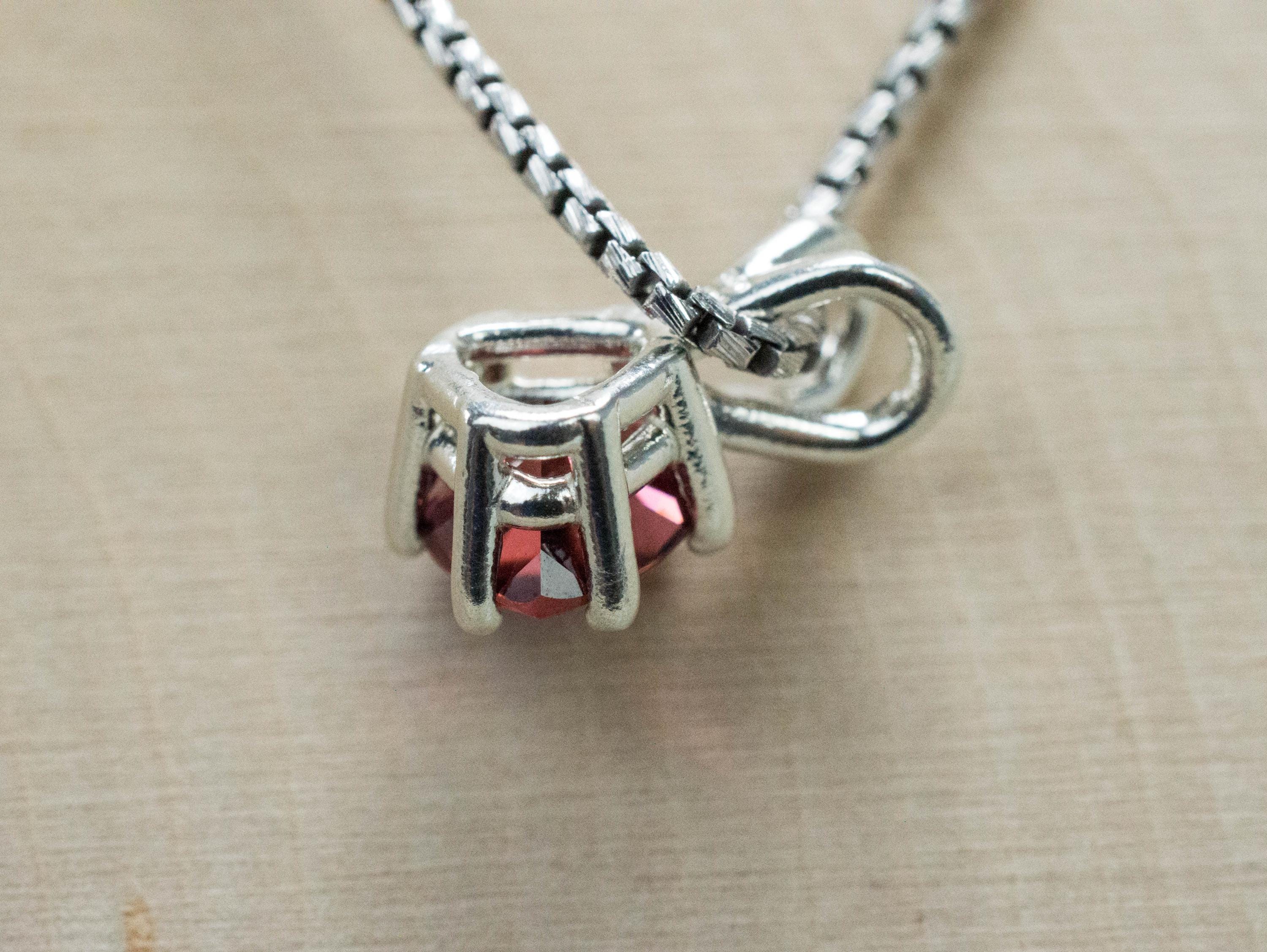 Malaya Garnet Pendant; Natural Untreated Tanzania Garnet; 1.460cts - Mark Oliver Gems