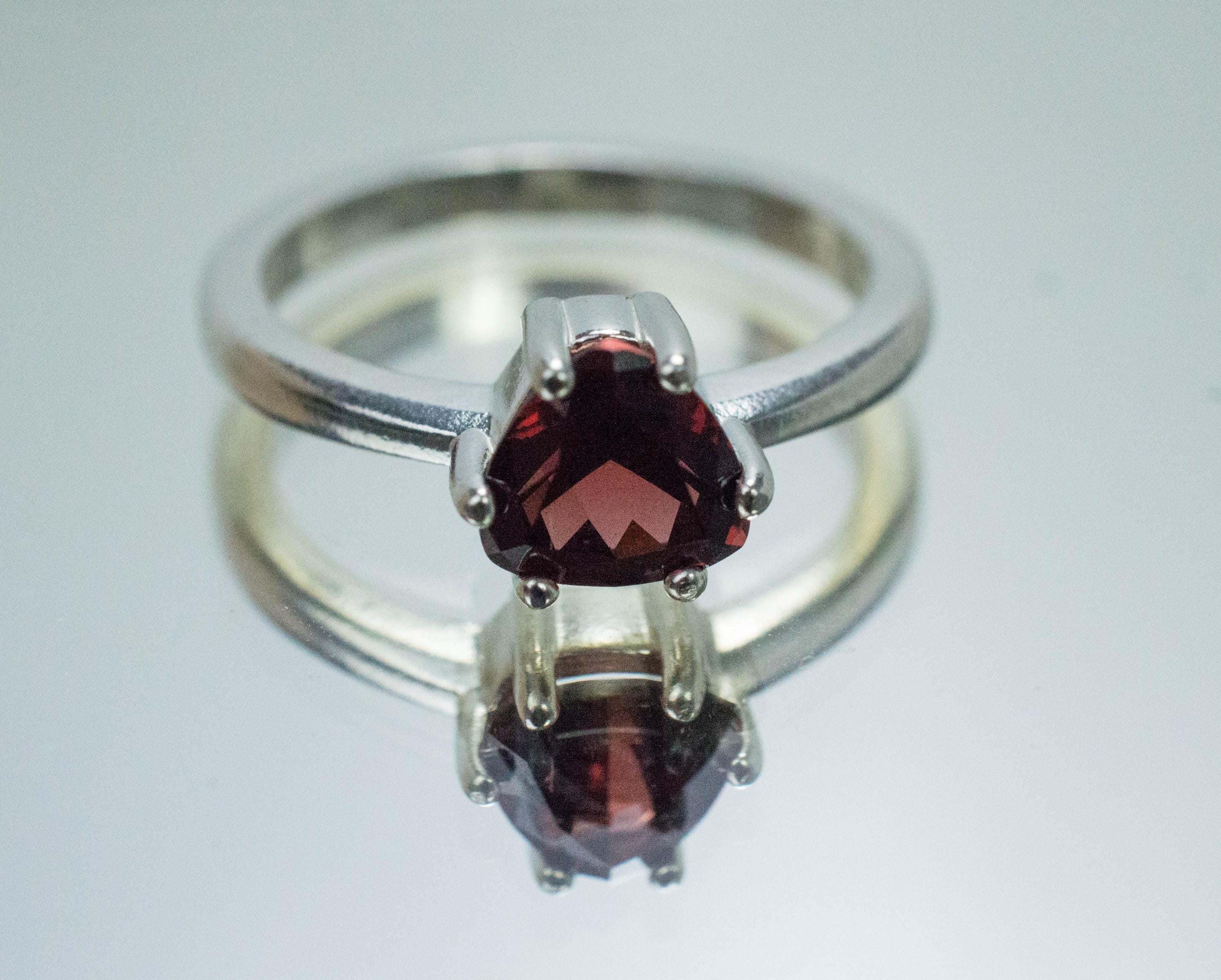 Malaya Garnet Ring; Natural Untreated Tanzania Garnet; 1.425cts - Mark Oliver Gems