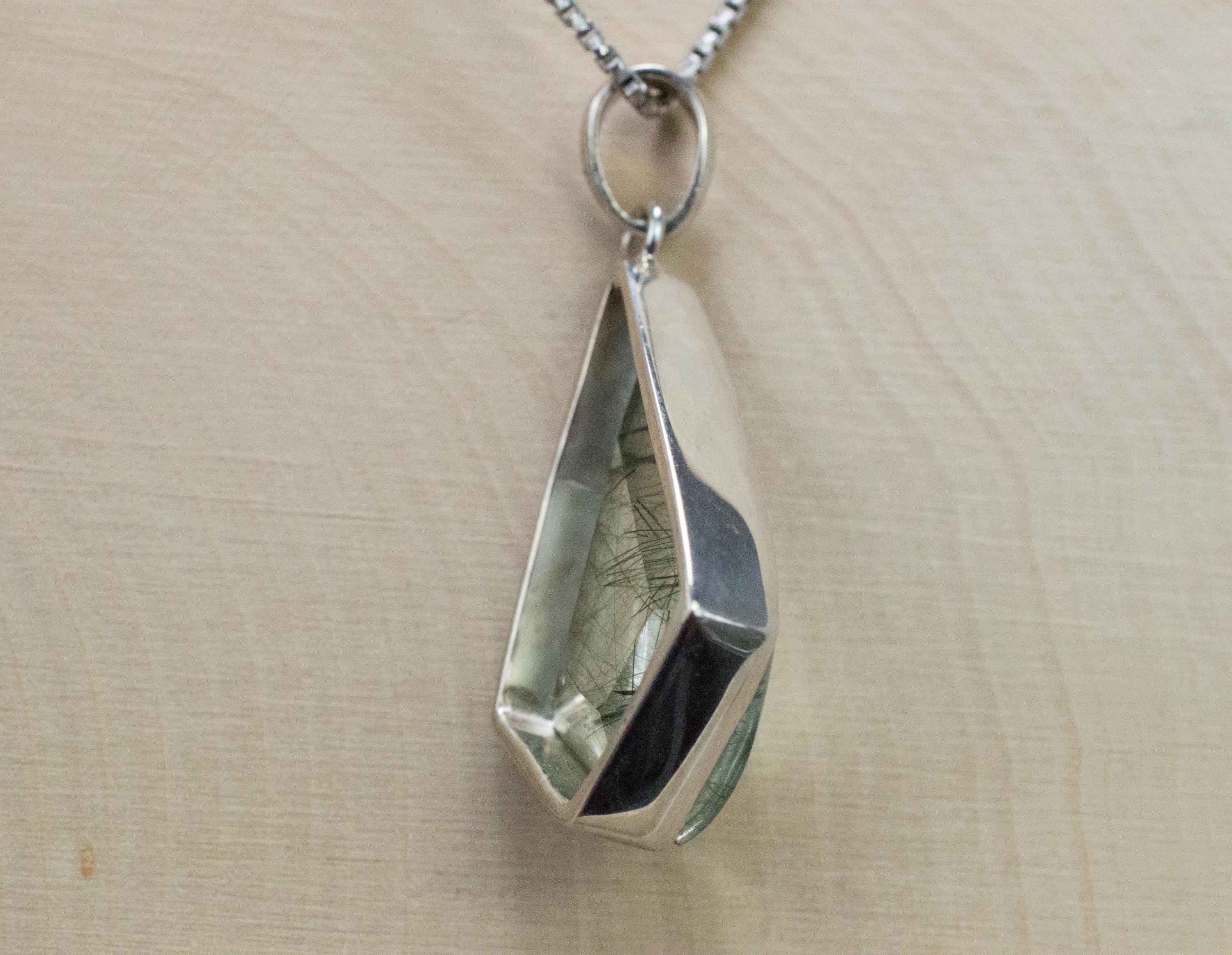 Edenite Quartz Pendant, Natural Untreated Madagascar Quartz; 19.170cts - Mark Oliver Gems