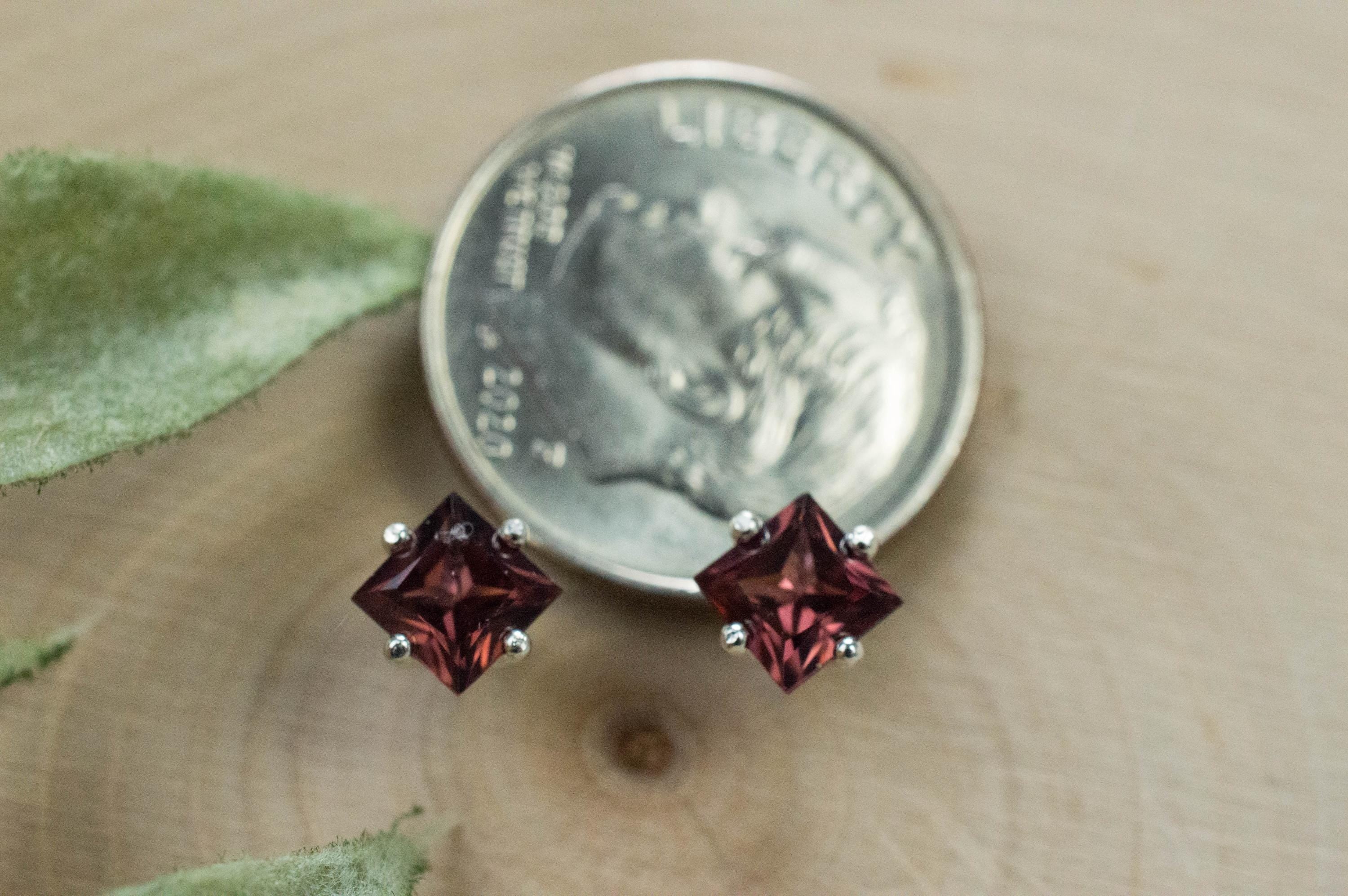 Zircon Earrings; Natural Untreated Tanzania Pink Zircon; 1.285cts - Mark Oliver Gems