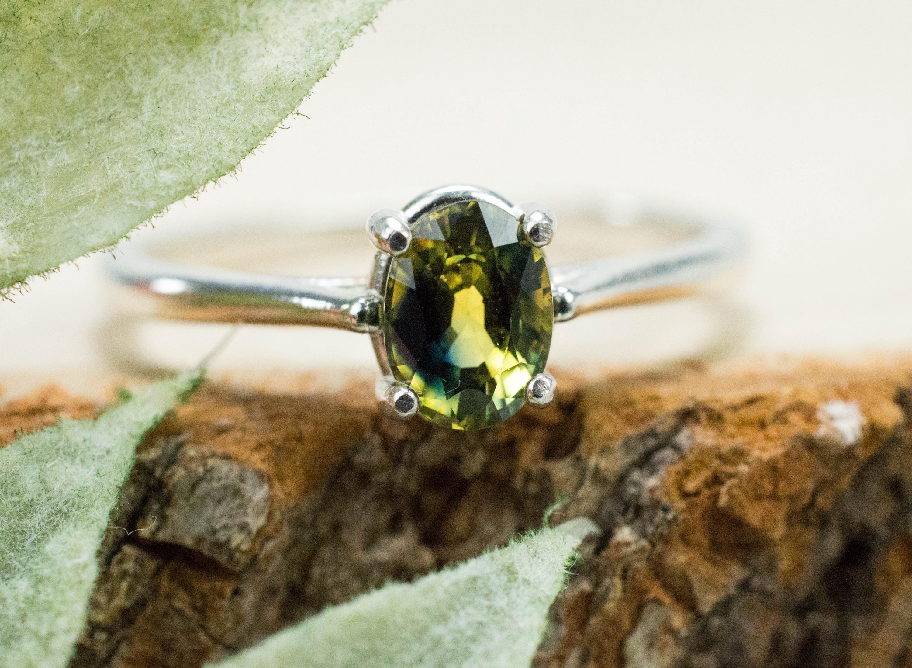 Australia Sapphire Ring, Natural Untreated Parti Sapphire; 1.250cts - Mark Oliver Gems