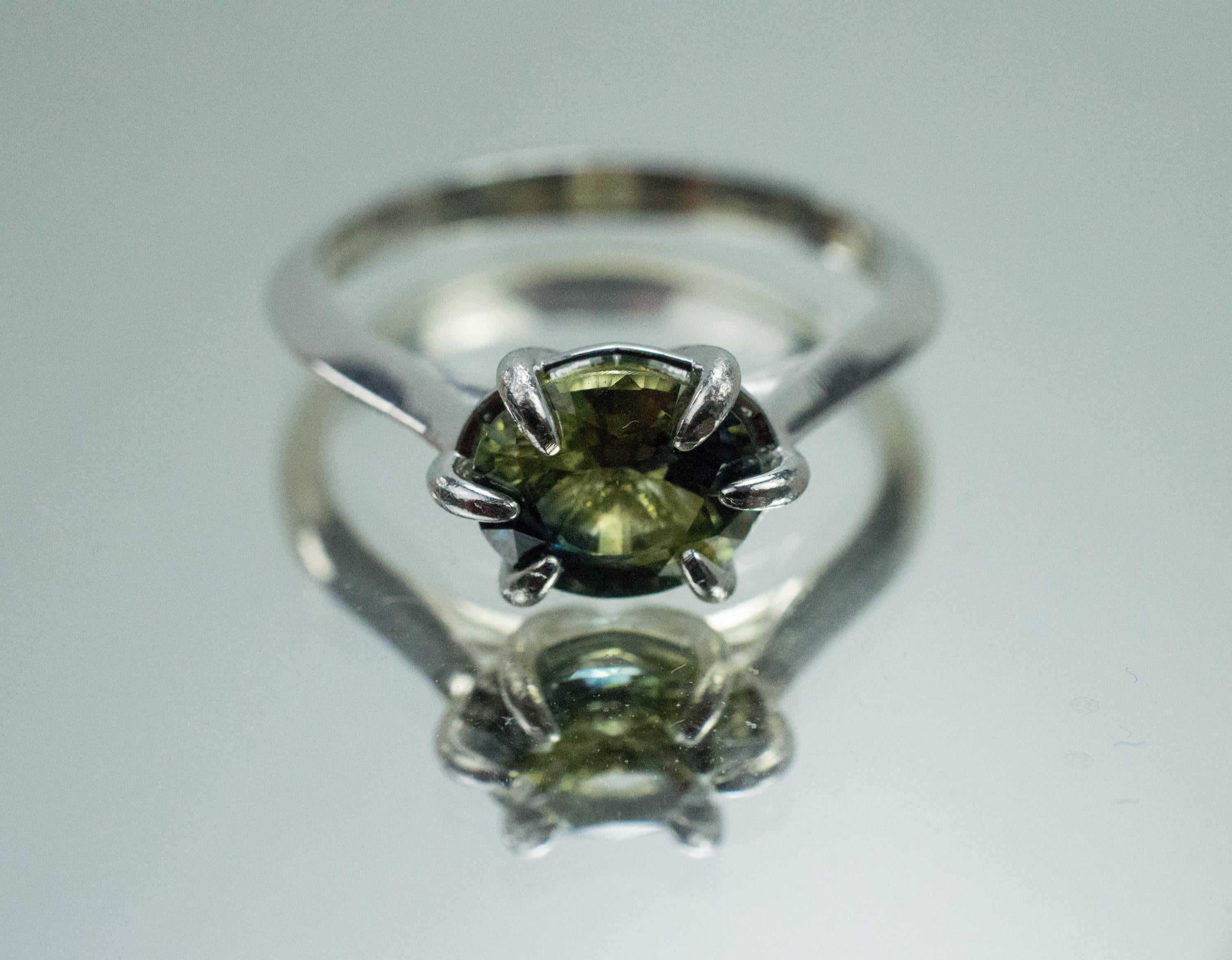 Australia Sapphire Ring, Natural Untreated Parti Sapphire; 1.525cts - Mark Oliver Gems