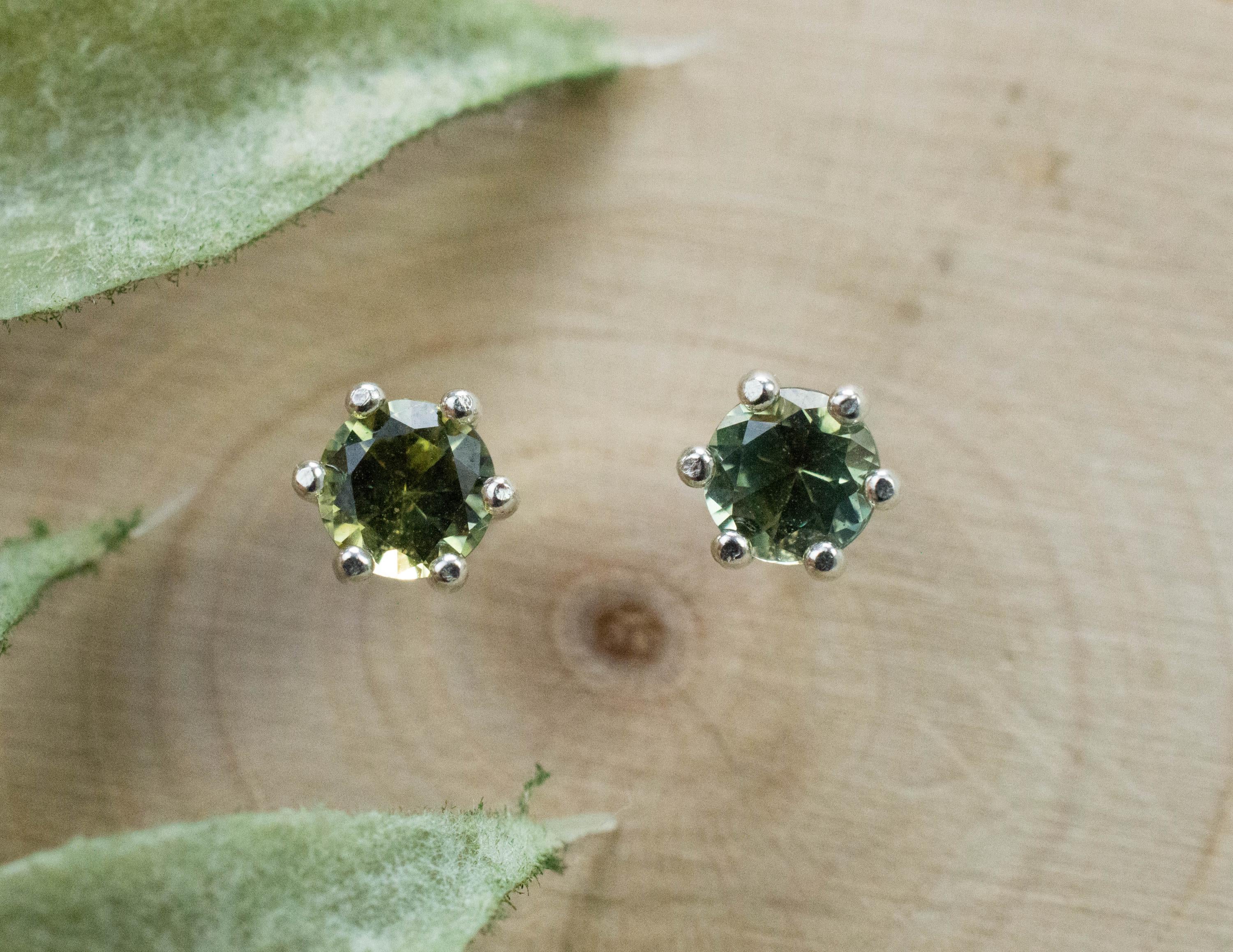 Australia Sapphire Earrings, Natural Untreated Parti Sapphire; 0.720cts - Mark Oliver Gems