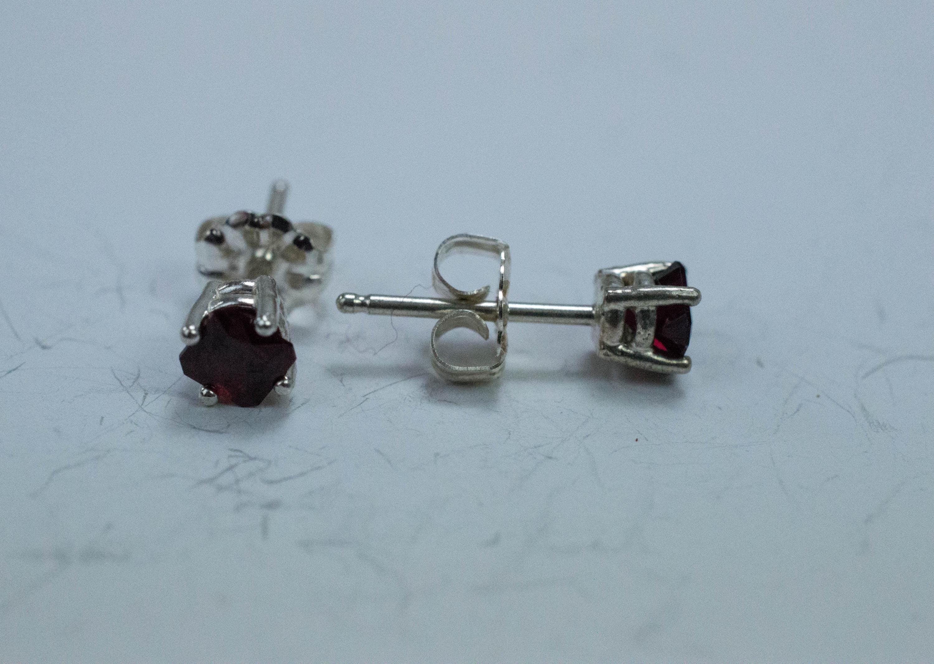 Anthill Garnet Earrings; Natural Untreated Arizona Chrome Pyrope Garnet; 0.710cts - Mark Oliver Gems