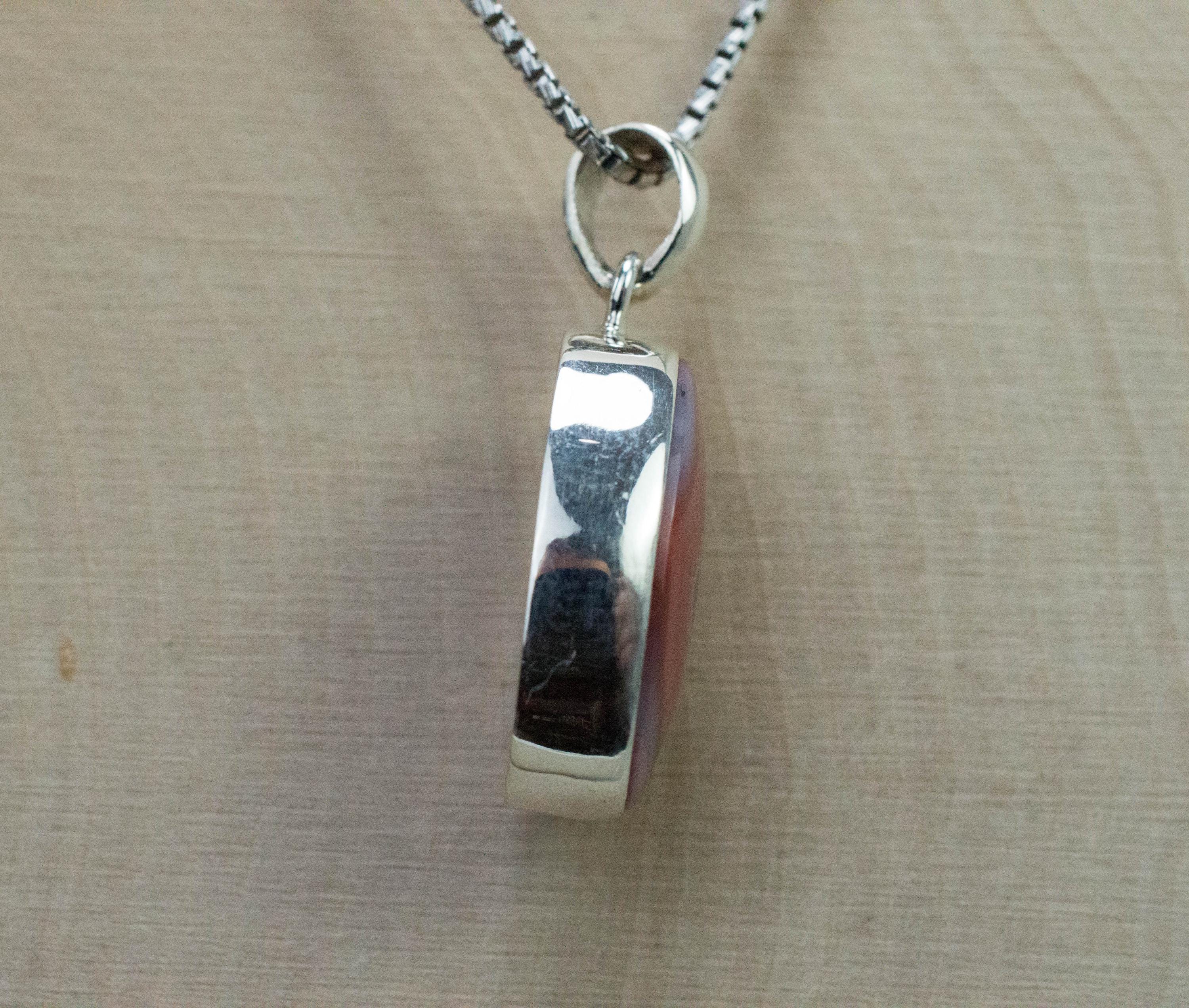 Agate Pendant; Natural Untreated Malawi Agate - Mark Oliver Gems