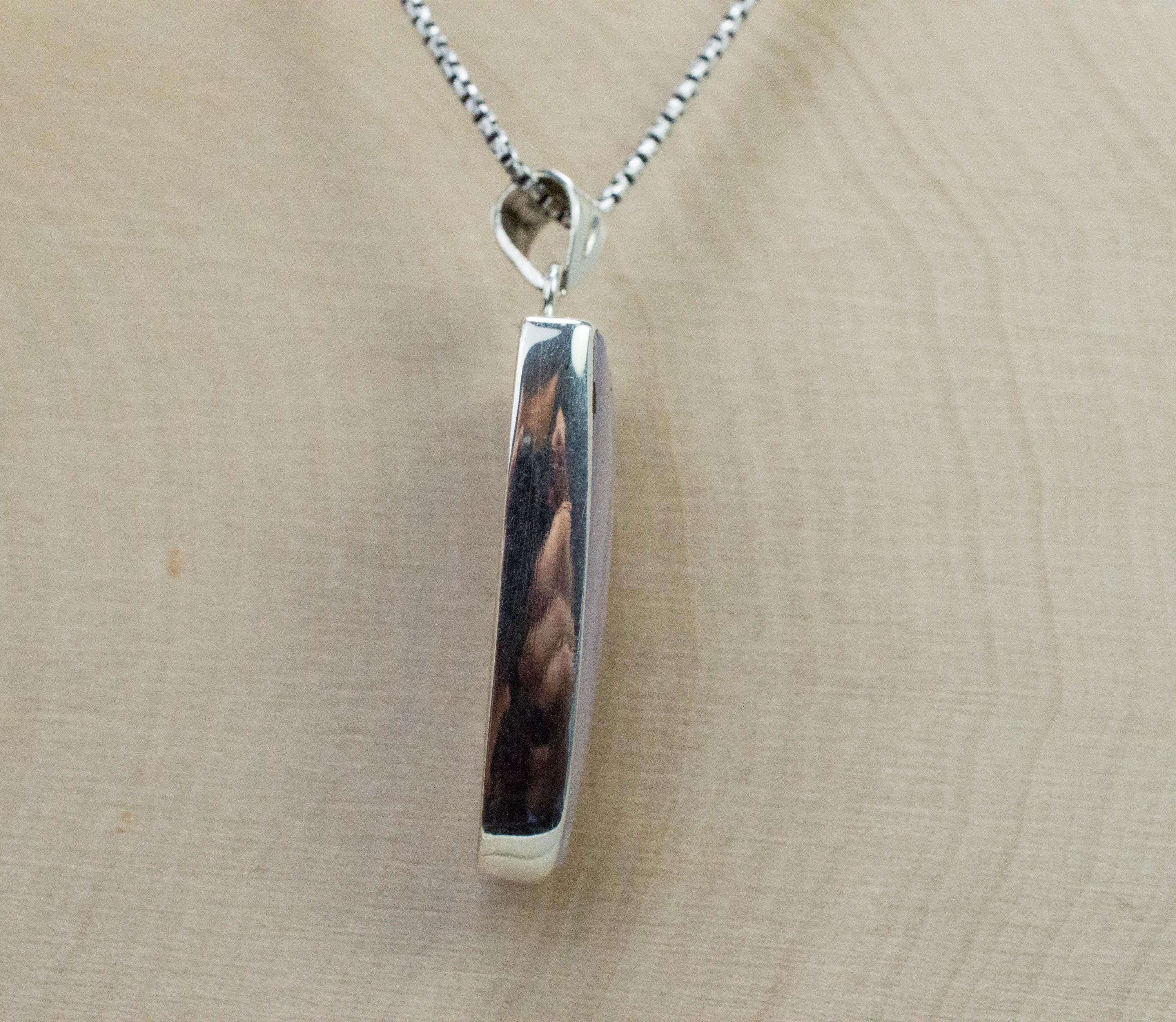 Parcelas Agate Pendant; Natural Untreated Mexico Purple Passion Agate - Mark Oliver Gems