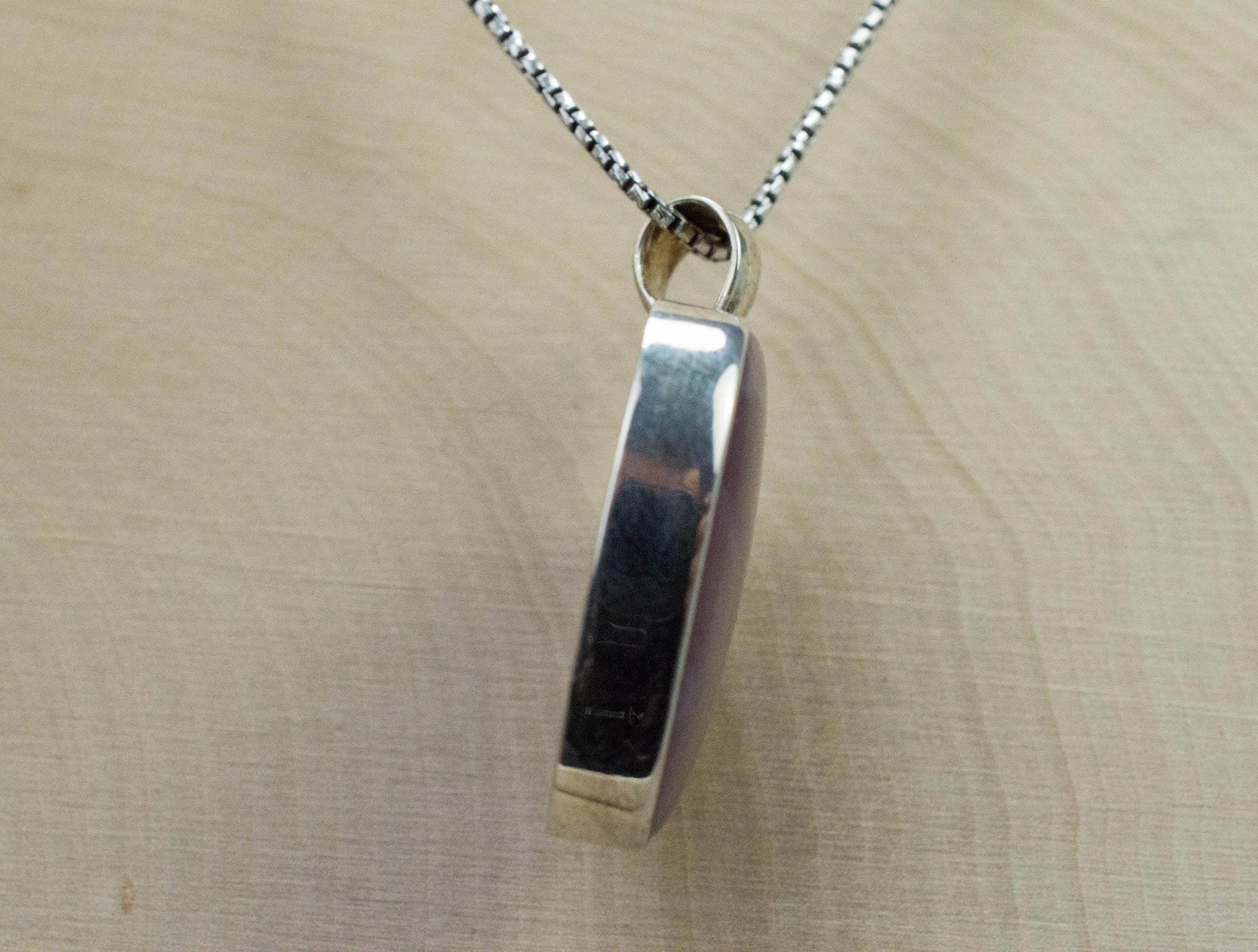 Parcelas Agate Pendant; Natural Untreated Mexican Purple Passion Agate - Mark Oliver Gems