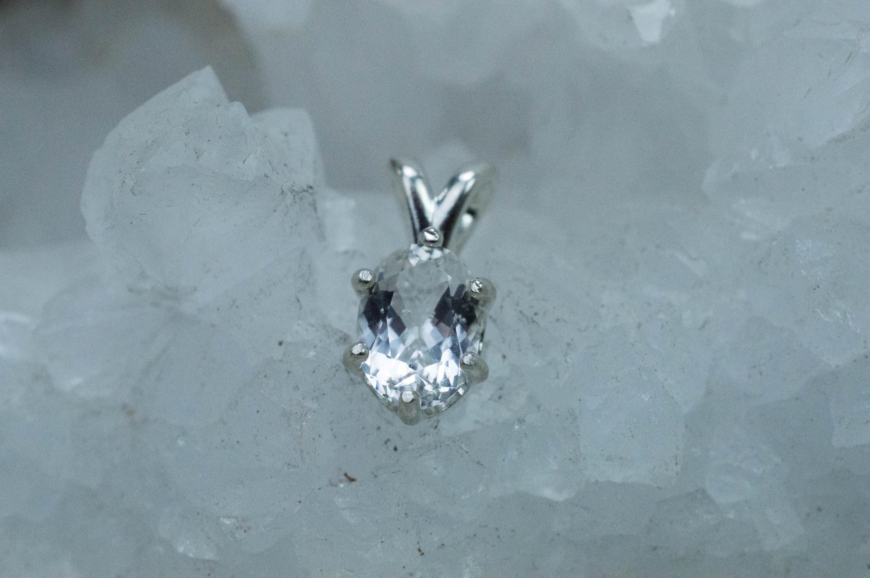 Phenakite Pendant; Natural Untreated Ukraine Phenakite; 1.520cts - Mark Oliver Gems