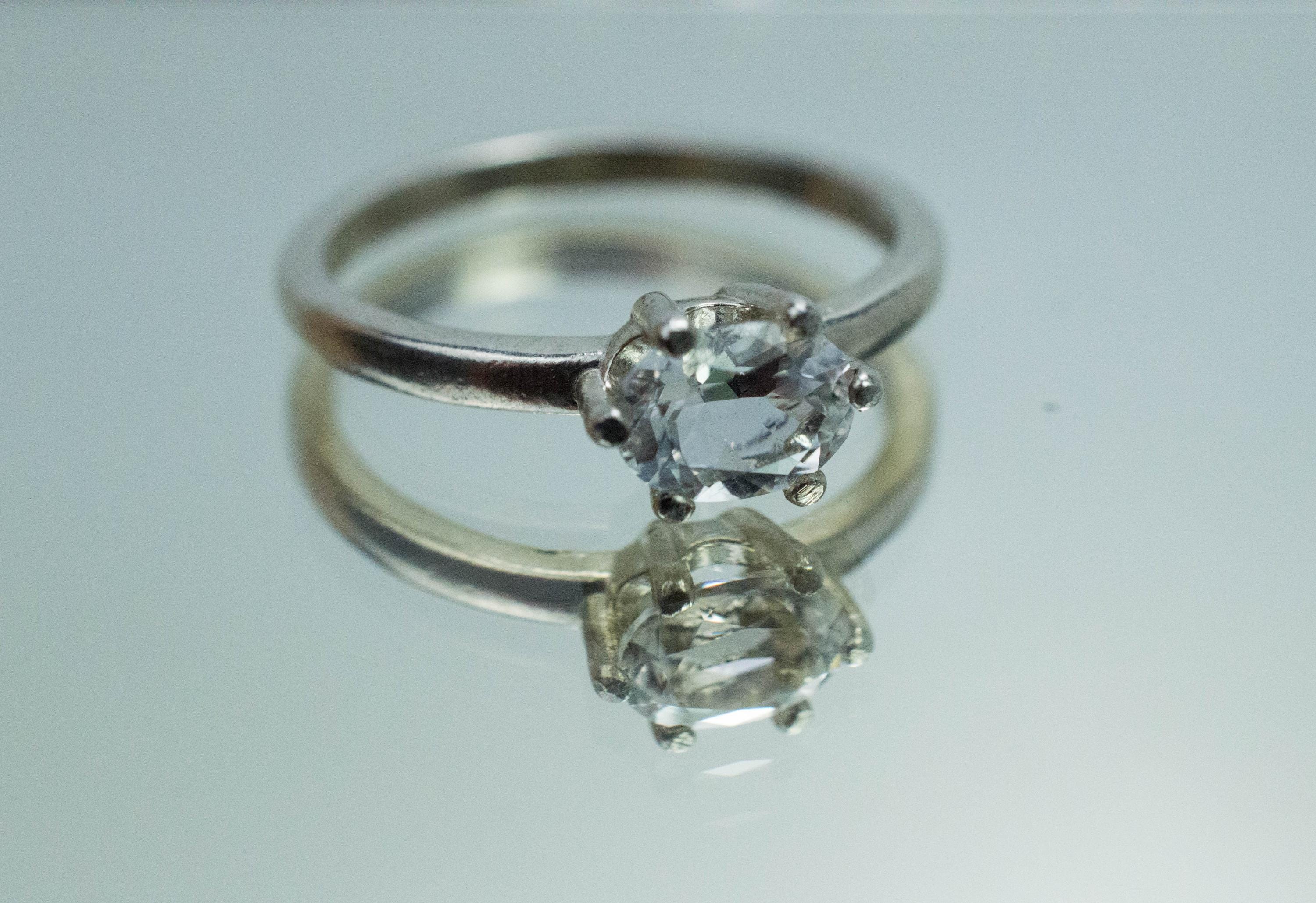 Phenakite Ring; Natural Untreated Phenakite; 0.740cts - Mark Oliver Gems