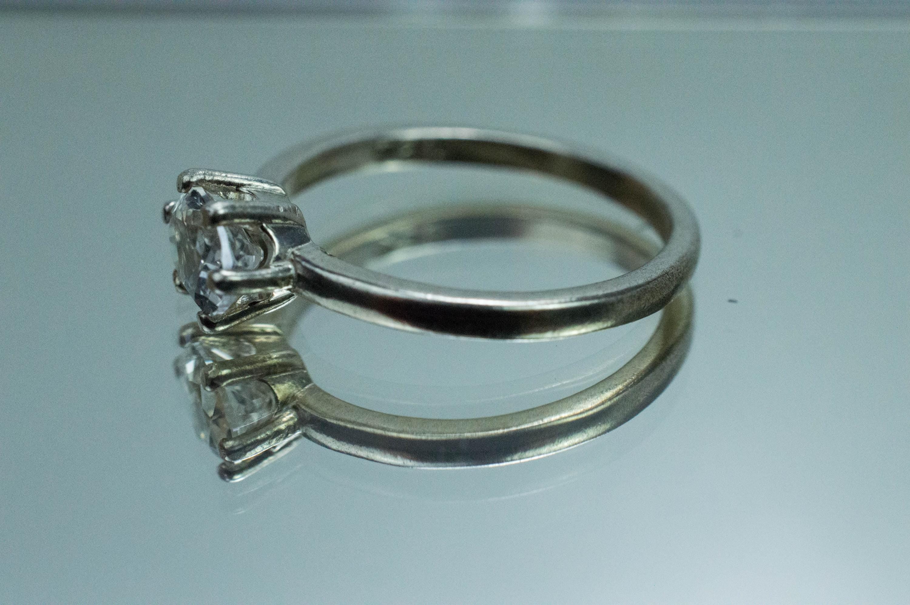 Phenakite Ring; Natural Untreated Phenakite; 0.740cts - Mark Oliver Gems