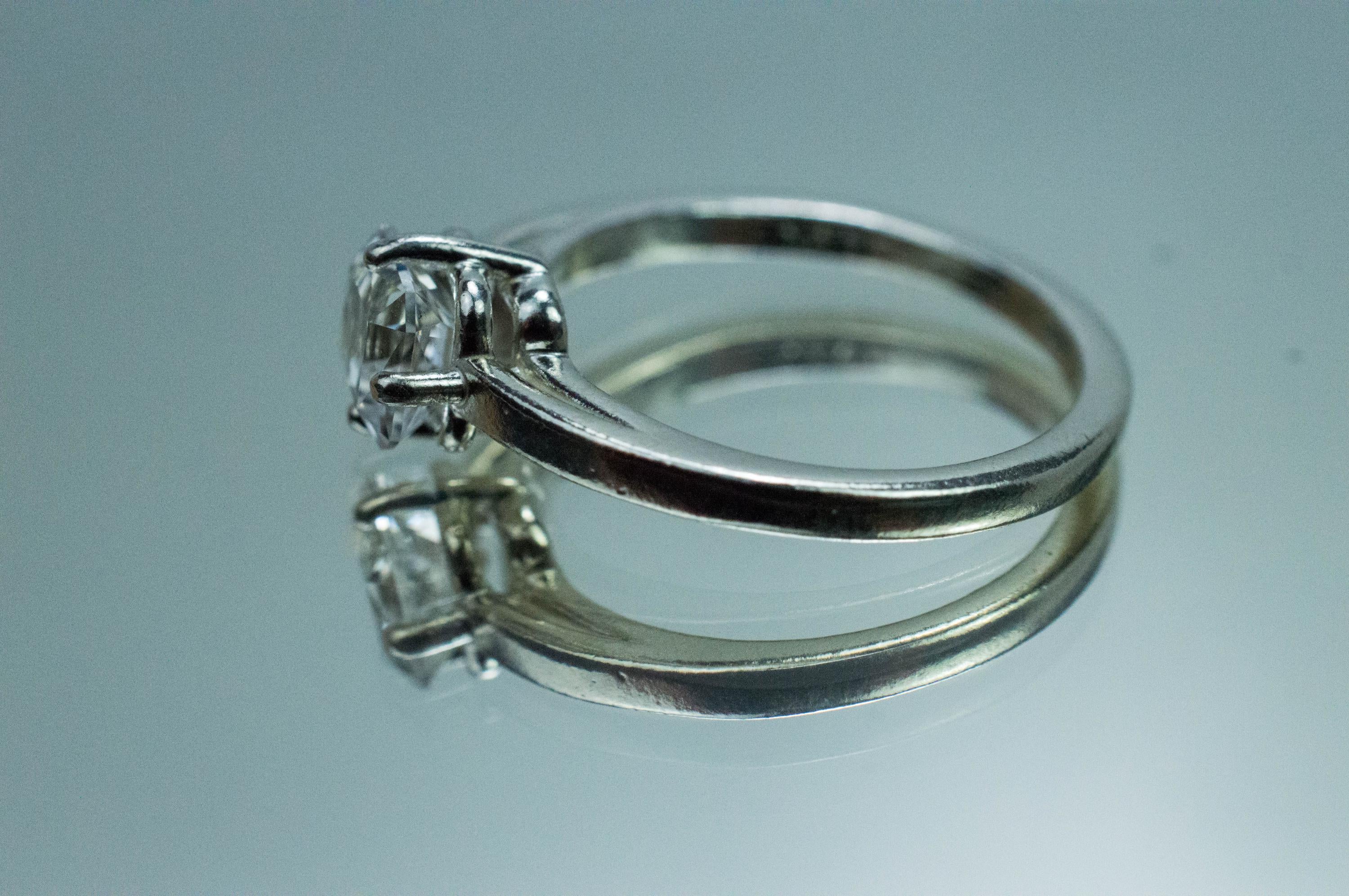 Phenakite Ring; Natural Untreated Phenakite; 0.950cts - Mark Oliver Gems