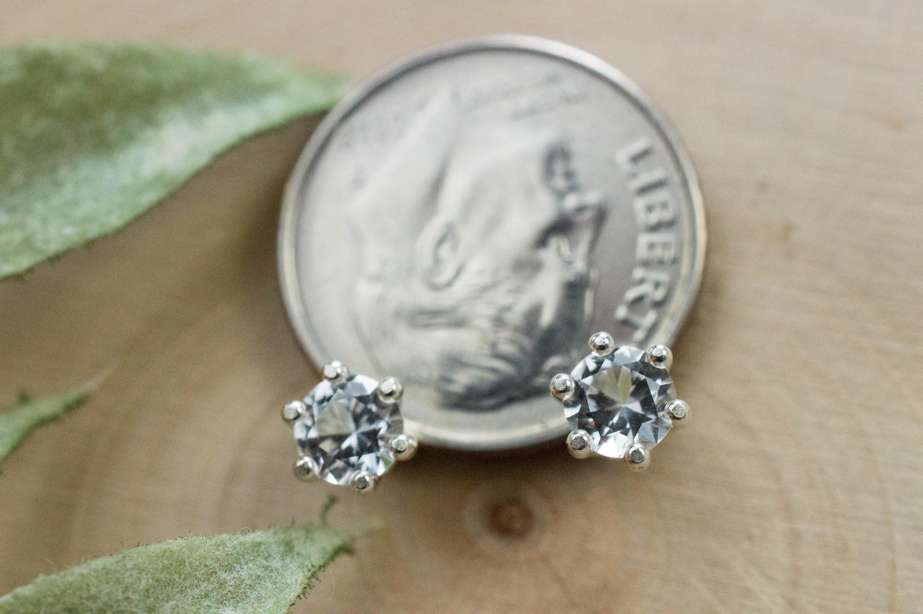 Phenakite Earrings; Natural Untreated Phenakite; 0.545cts - Mark Oliver Gems