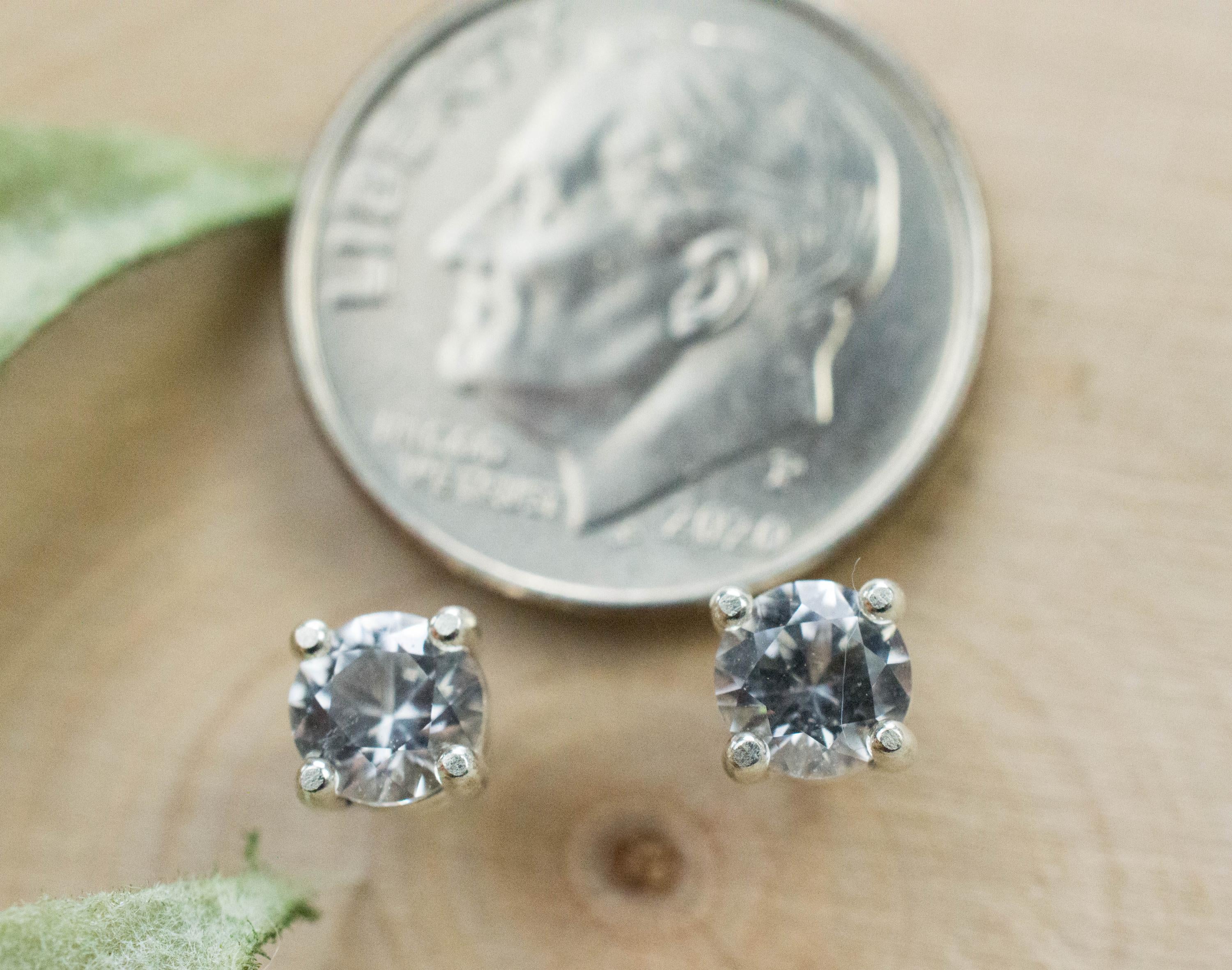 Phenakite Earrings; Natural Untreated Phenakite; 0.675cts - Mark Oliver Gems