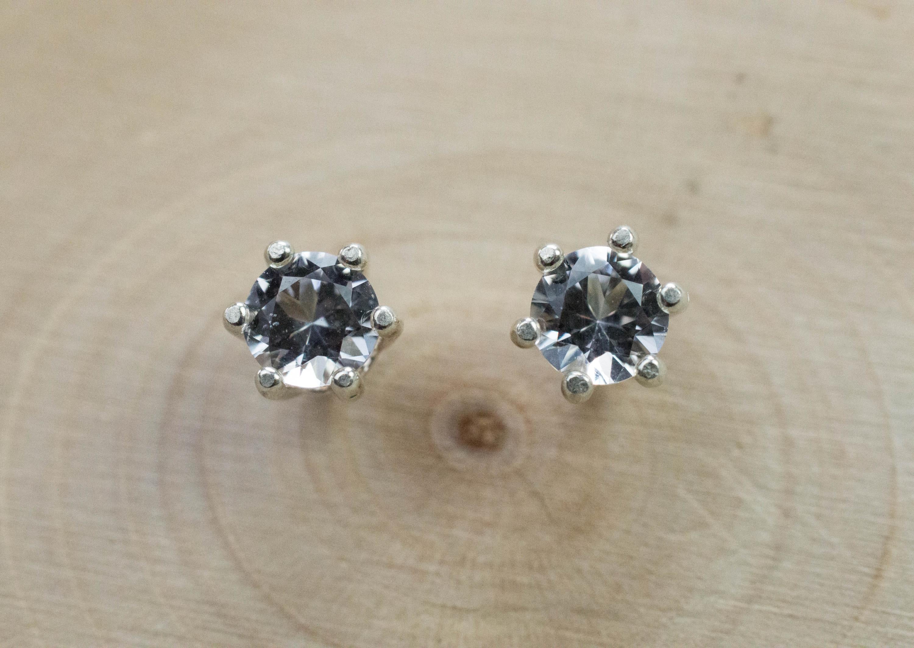 Phenakite Earrings; Natural Untreated Phenakite; 0.840cts - Mark Oliver Gems