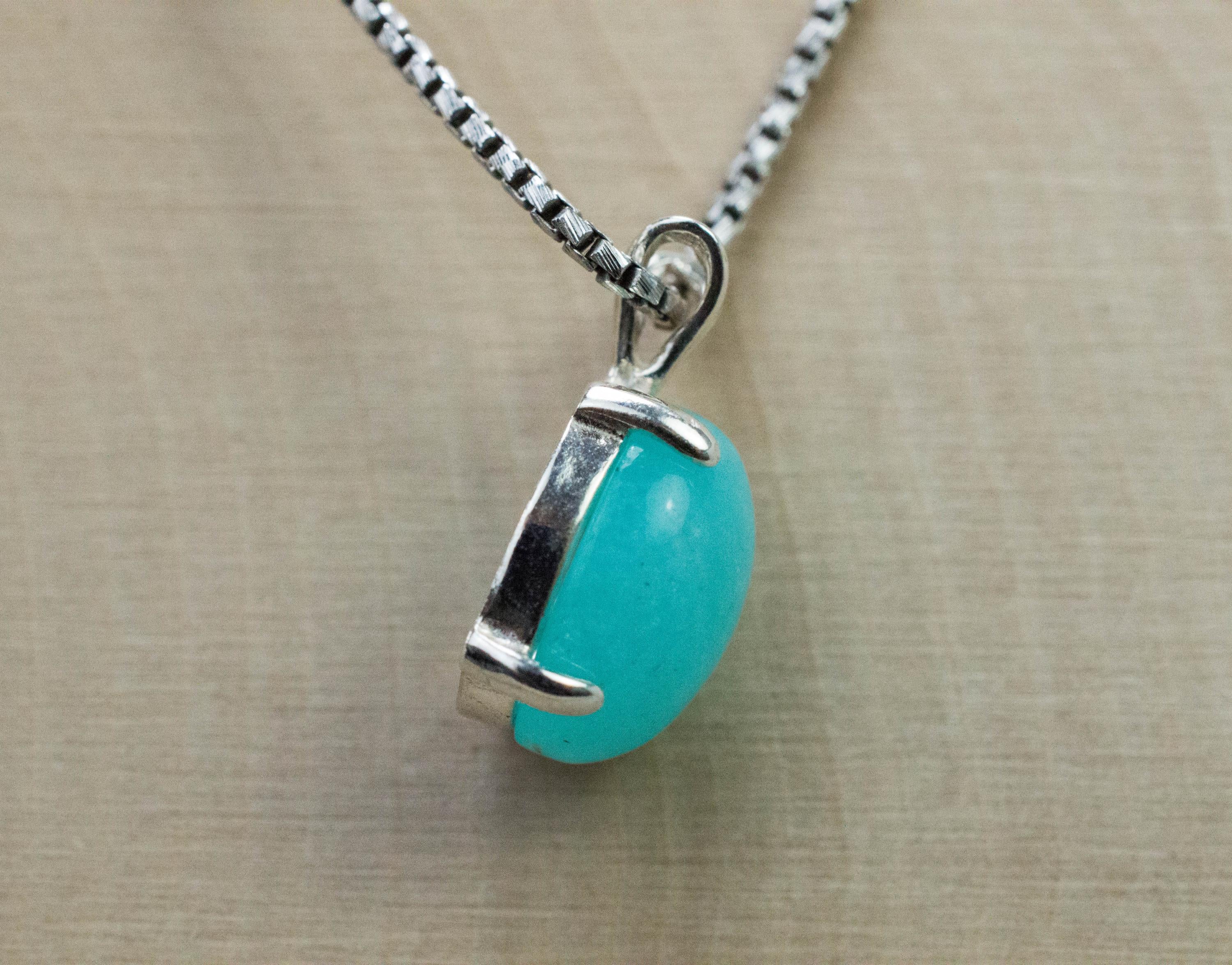 Amazonite Pendant; Natural Untreated Peru Amazonite; 4.595cts - Mark Oliver Gems