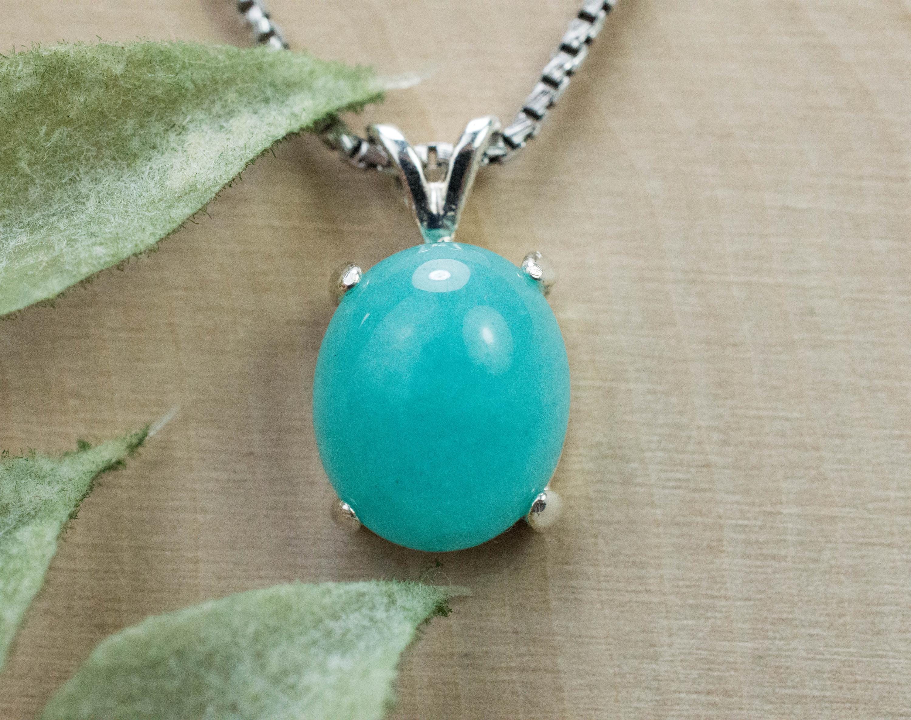 Amazonite Pendant; Natural Untreated Peru Amazonite; 4.690cts - Mark Oliver Gems