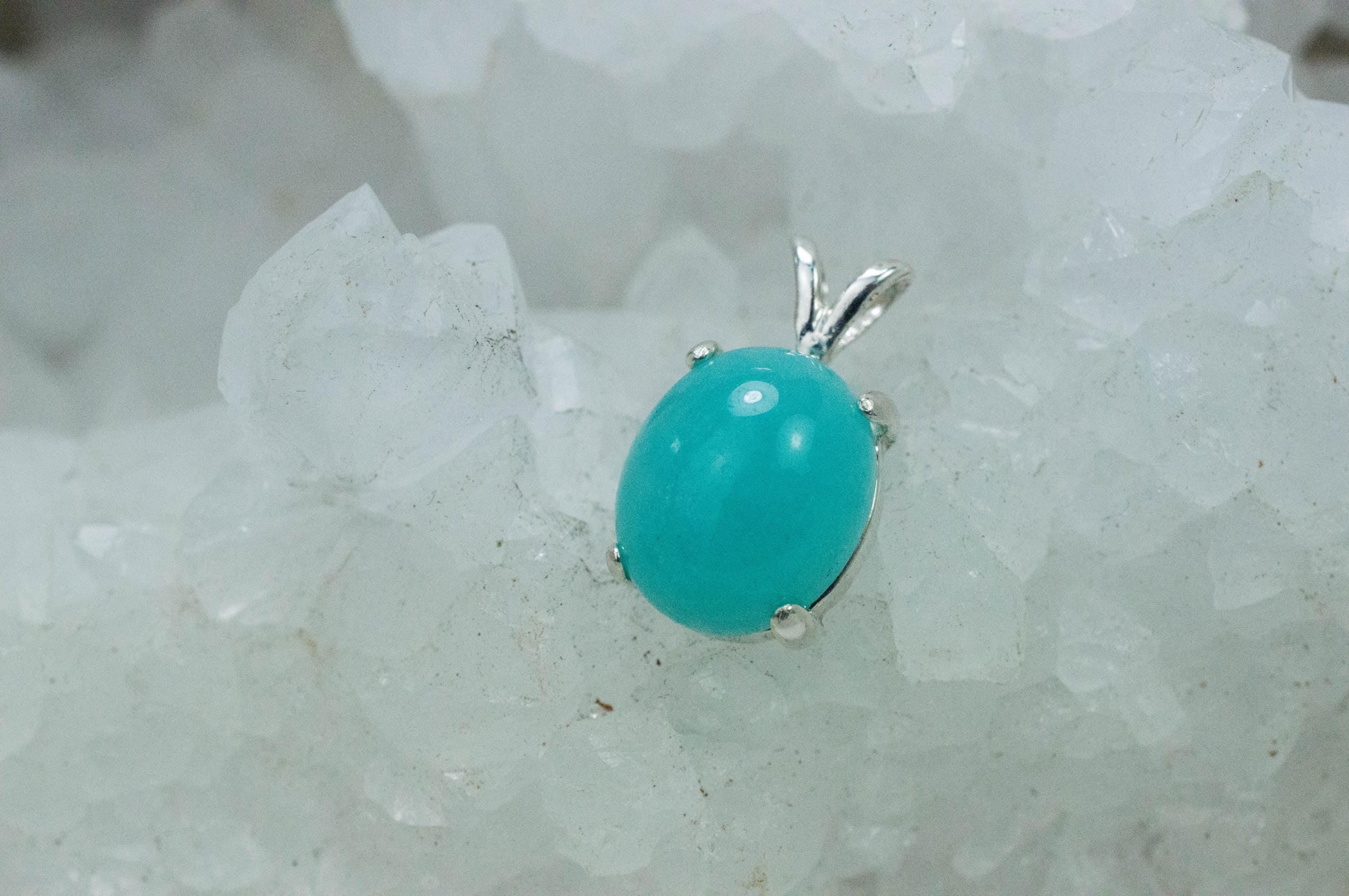 Amazonite Pendant; Natural Untreated Peru Amazonite; 4.690cts - Mark Oliver Gems