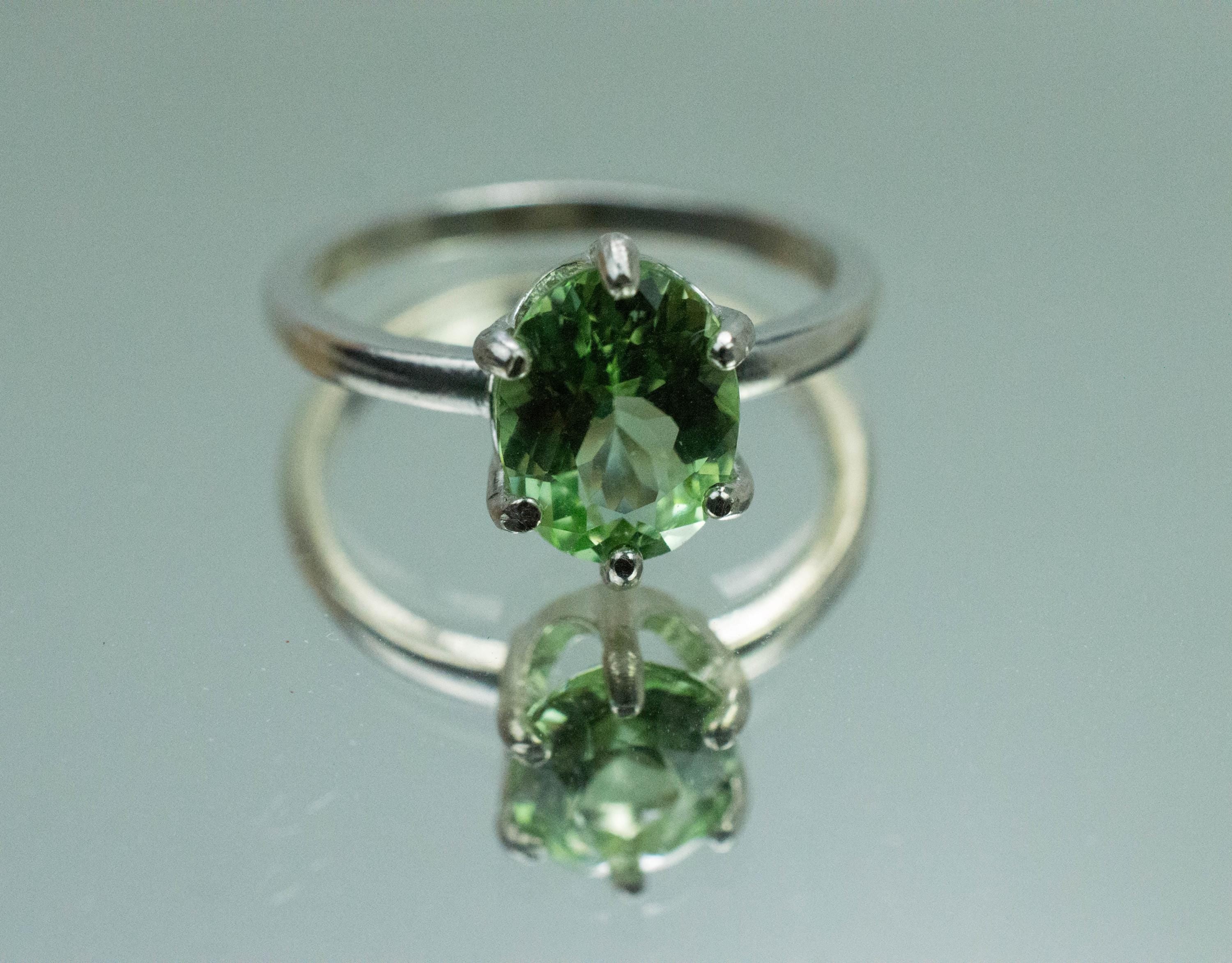 Peridot Ring, Natural Untreated Arizona Peridot; 2.020cts - Mark Oliver Gems