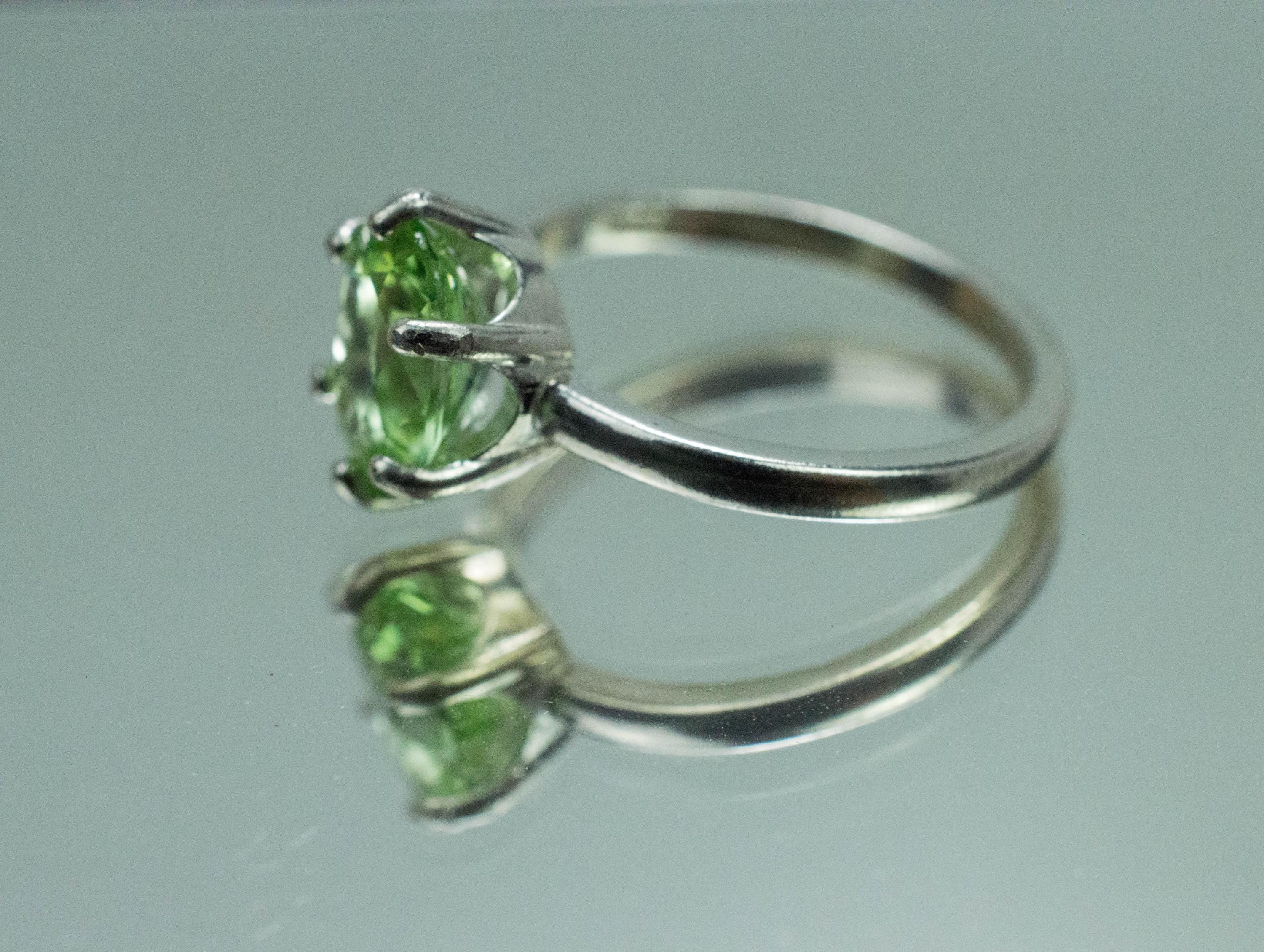 Peridot Ring, Natural Untreated Arizona Peridot; 2.020cts - Mark Oliver Gems
