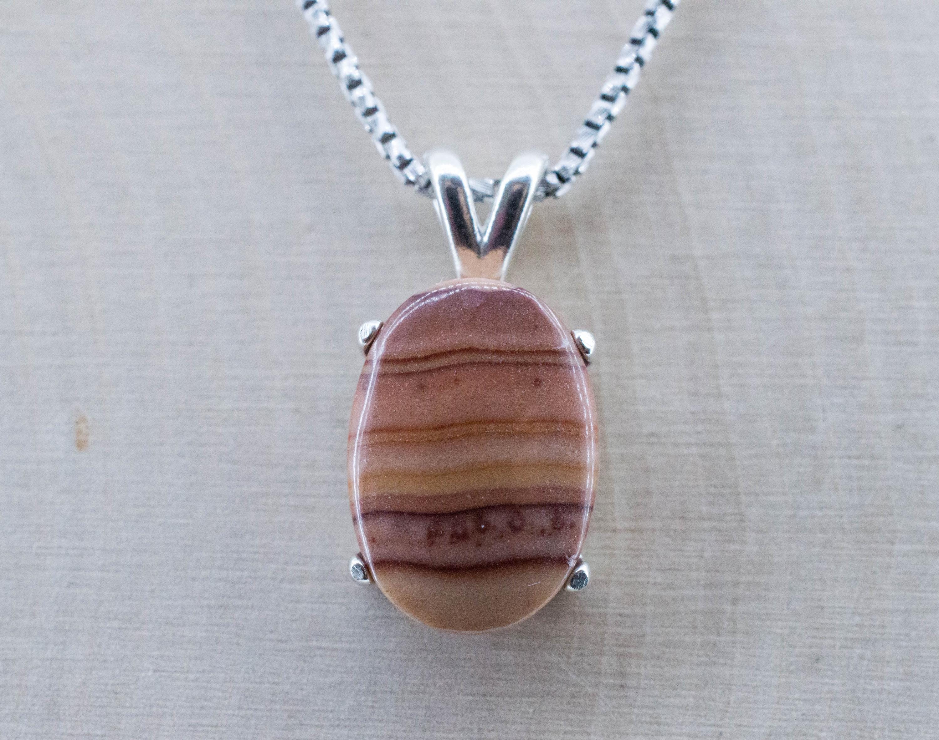 Dolomite Pendant; Natural Untreated Mexico Rolling Hills Dolomite; 7.145cts - Mark Oliver Gems