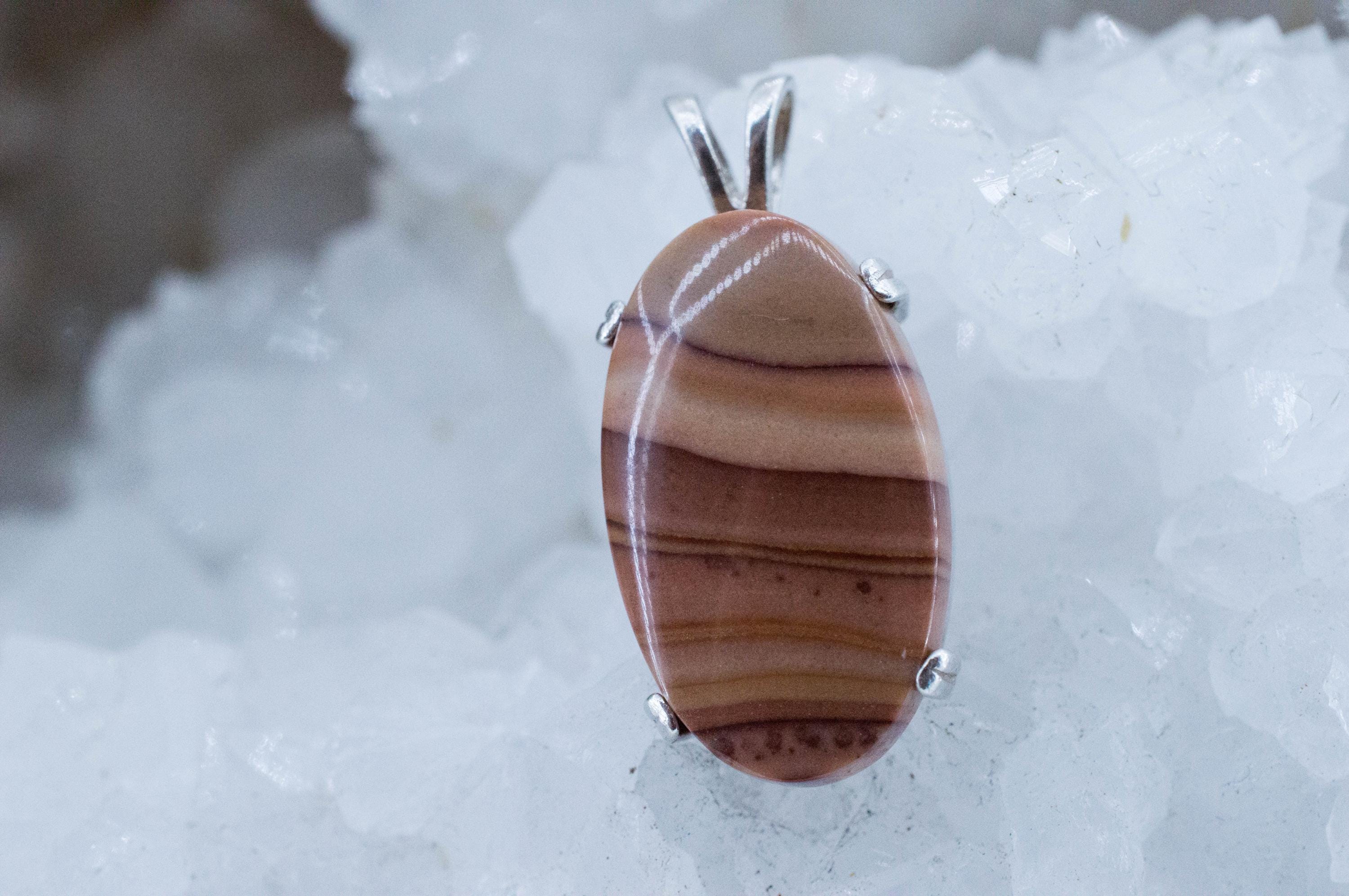 Dolomite Pendant; Natural Untreated Mexico Rolling Hills Dolomite; 14.875cts - Mark Oliver Gems