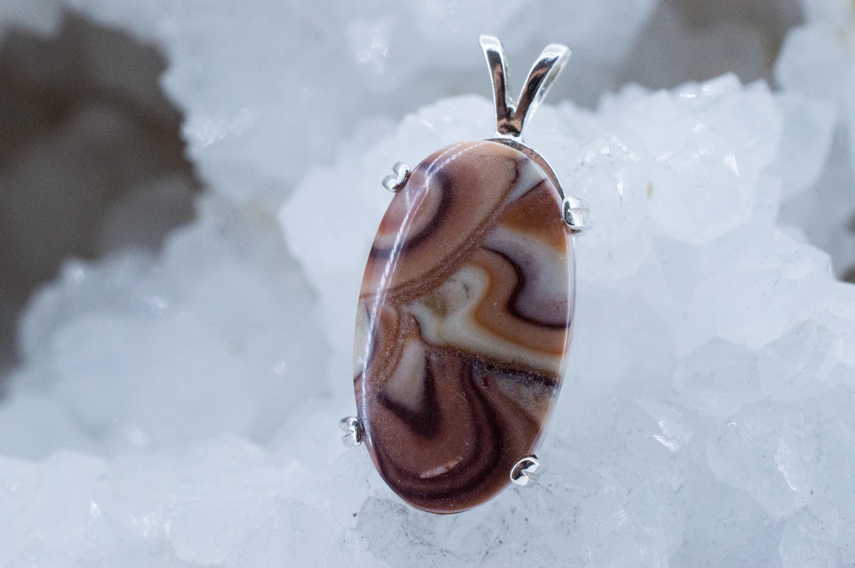 Dolomite Pendant; Natural Untreated Mexico Rolling Hills Dolomite; 16.550cts - Mark Oliver Gems