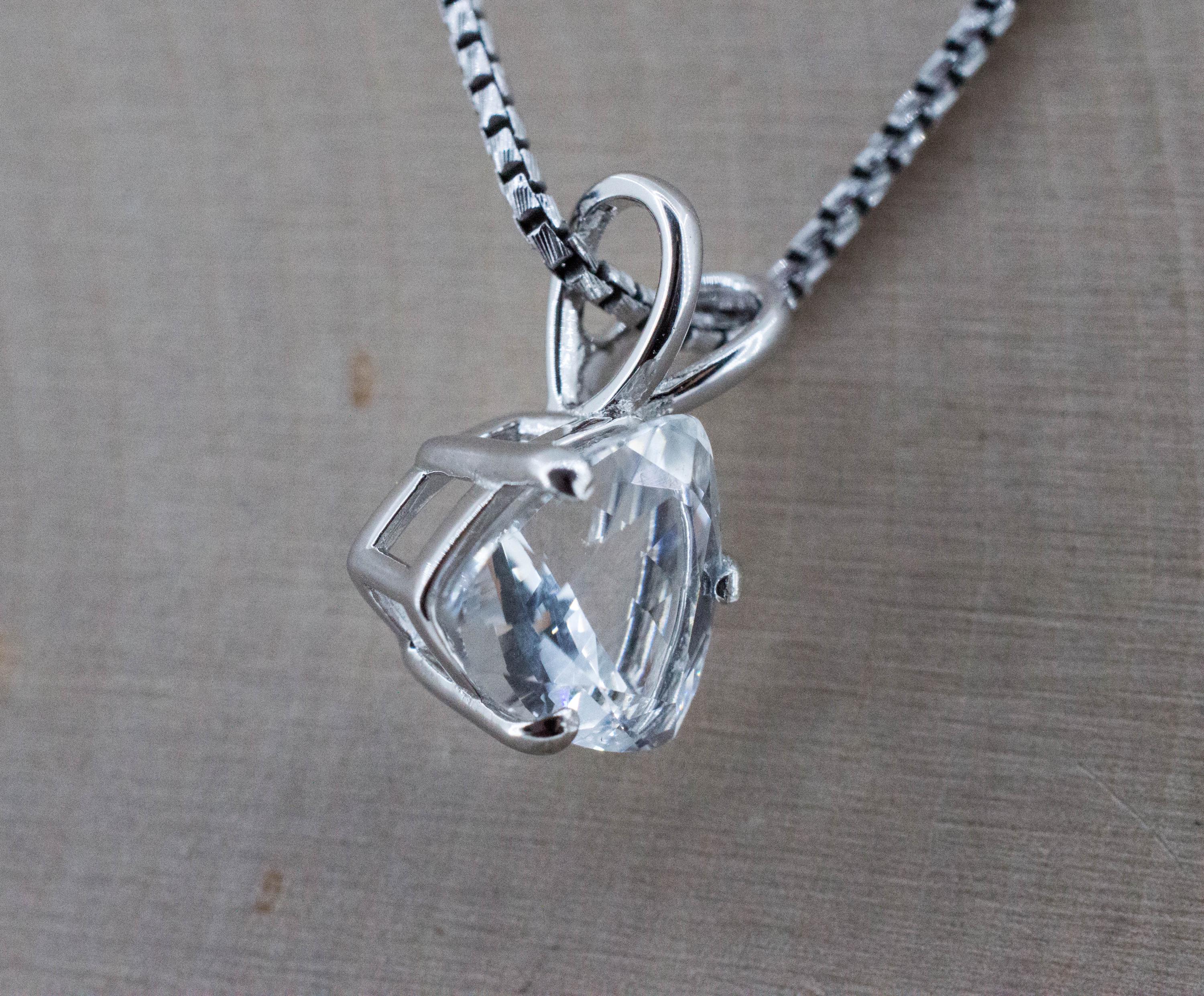 Topaz Pendant; Natural Untreated Colombia Topaz; 3.380cts - Mark Oliver Gems