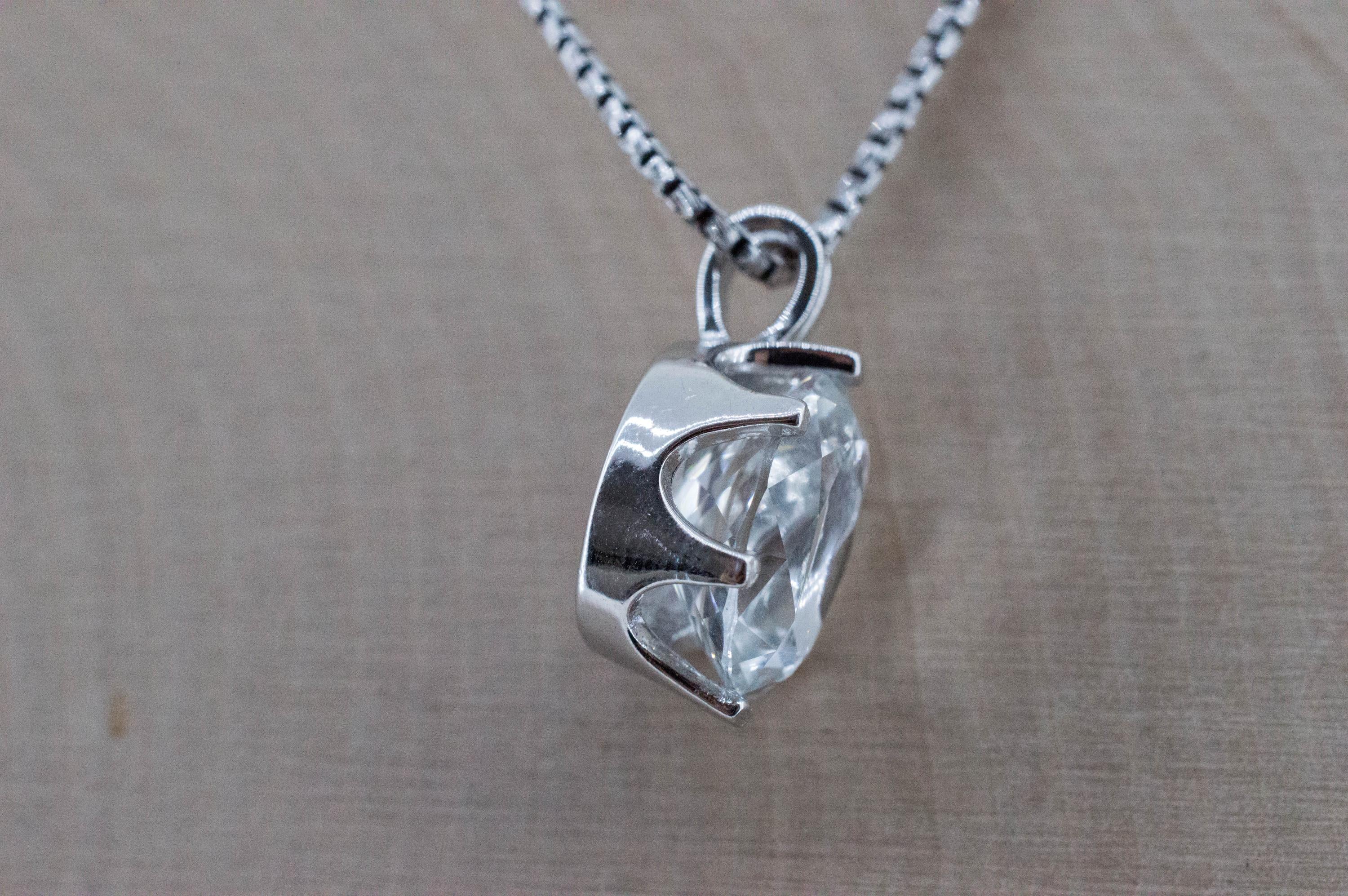 Topaz Pendant; Natural Untreated Colombia Topaz; 4.825cts - Mark Oliver Gems