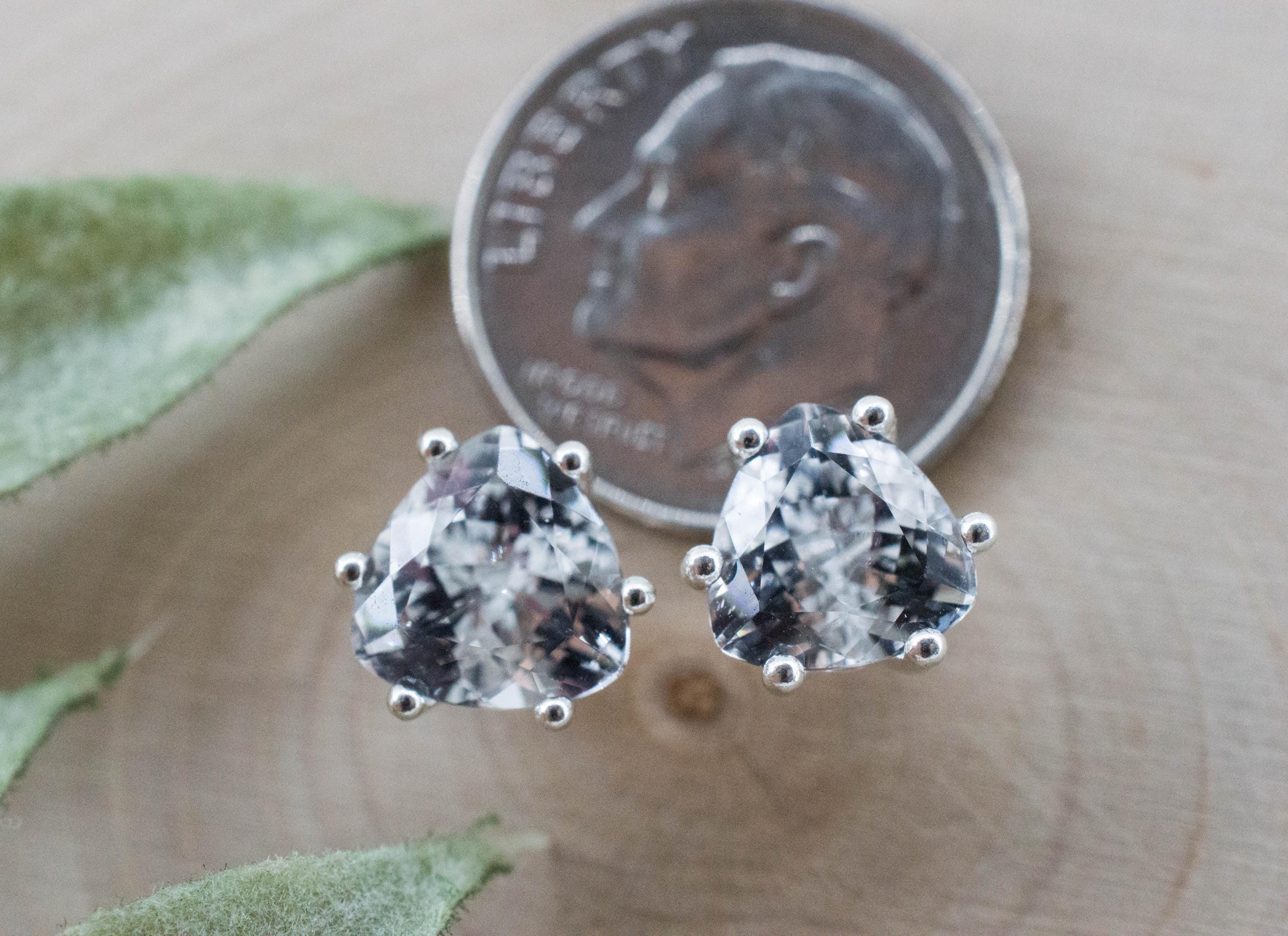 Topaz Earrings; Natural Untreated Colombia Topaz; 3.760cts - Mark Oliver Gems