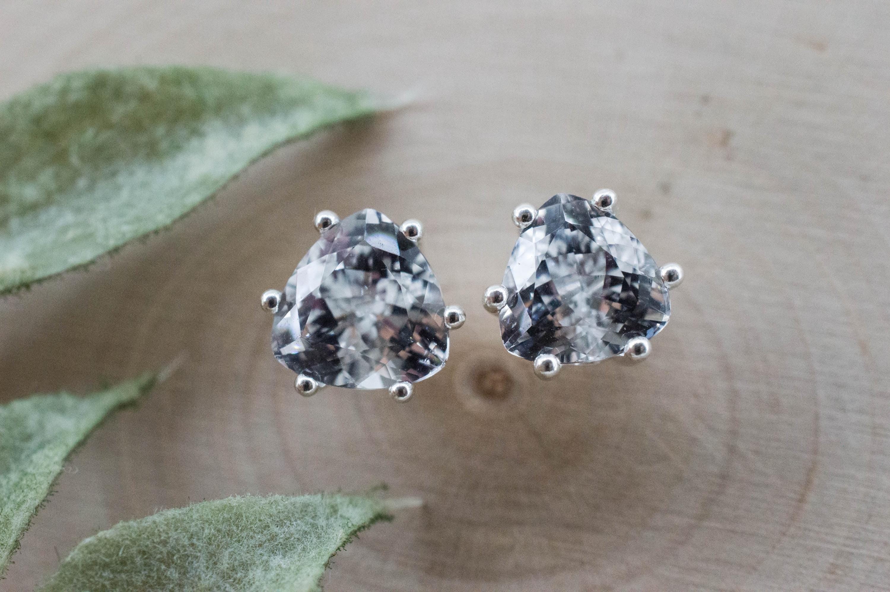 Topaz Earrings; Natural Untreated Colombia Topaz; 3.760cts - Mark Oliver Gems