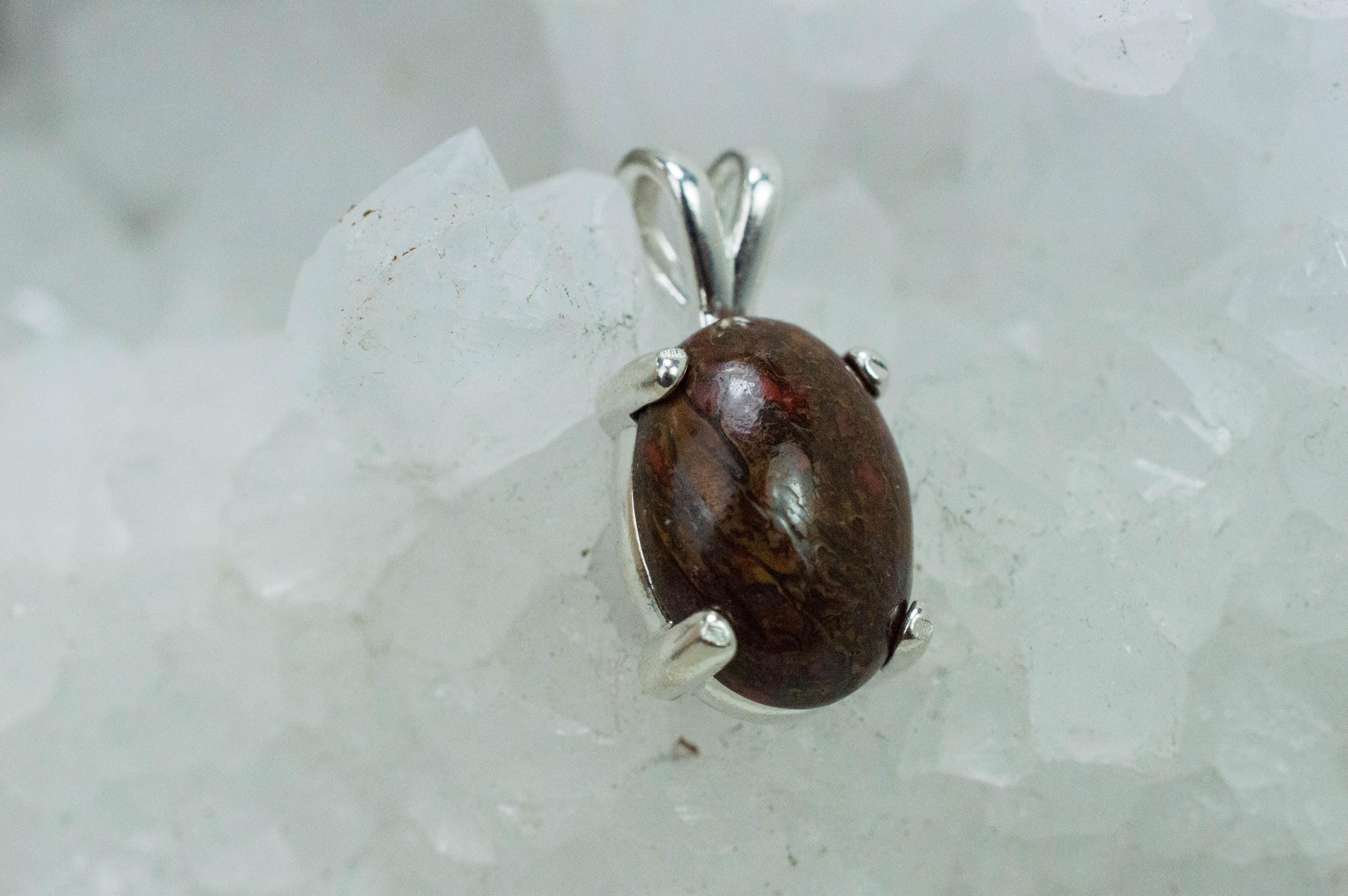 Dinosaur Bone Pendant; Natural Untreated Utah Dino Bone; 4.900cts - Mark Oliver Gems