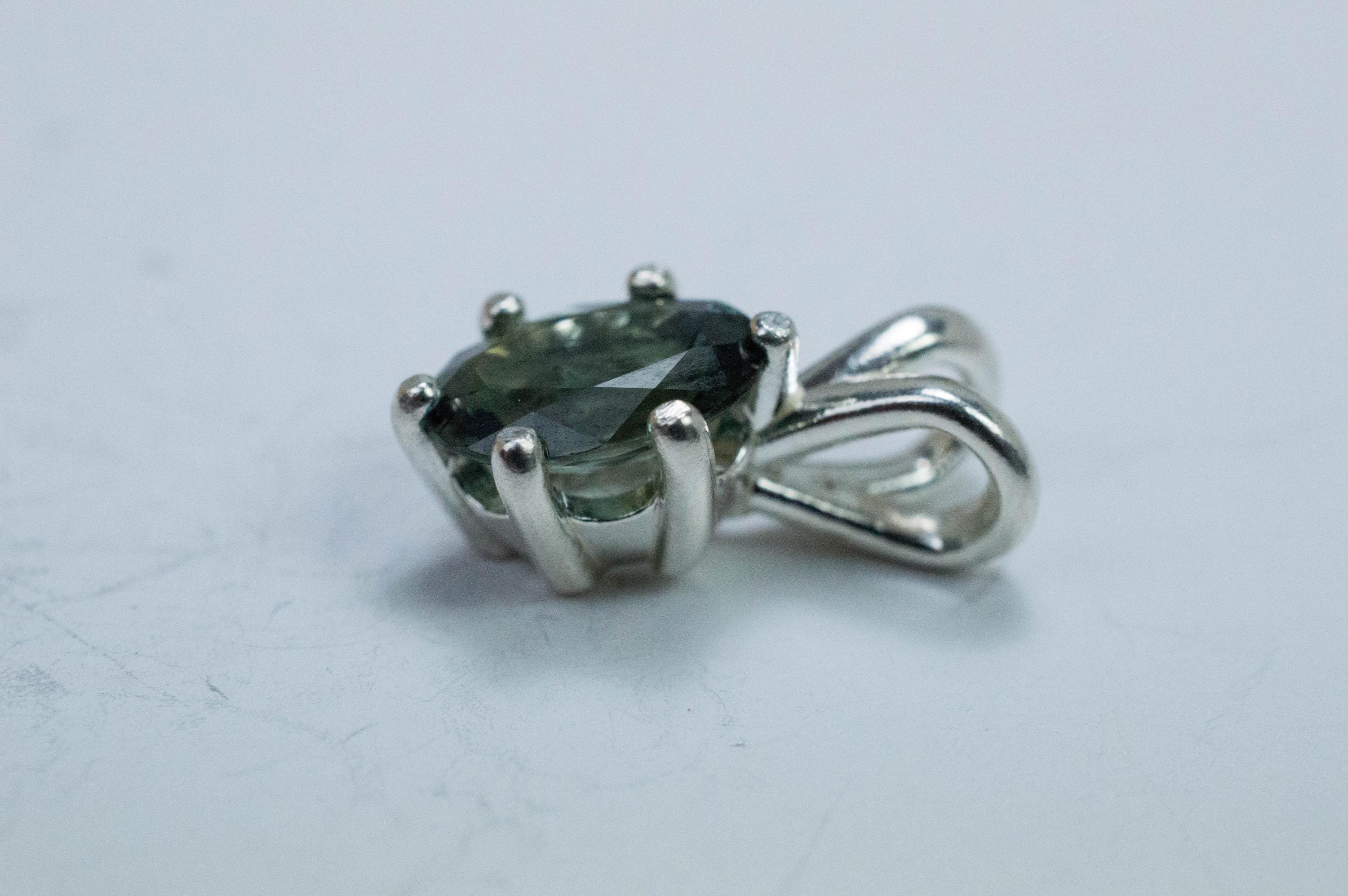 Australia Sapphire Pendant; Natural Untreated Teal Sapphire; 1.460cts - Mark Oliver Gems