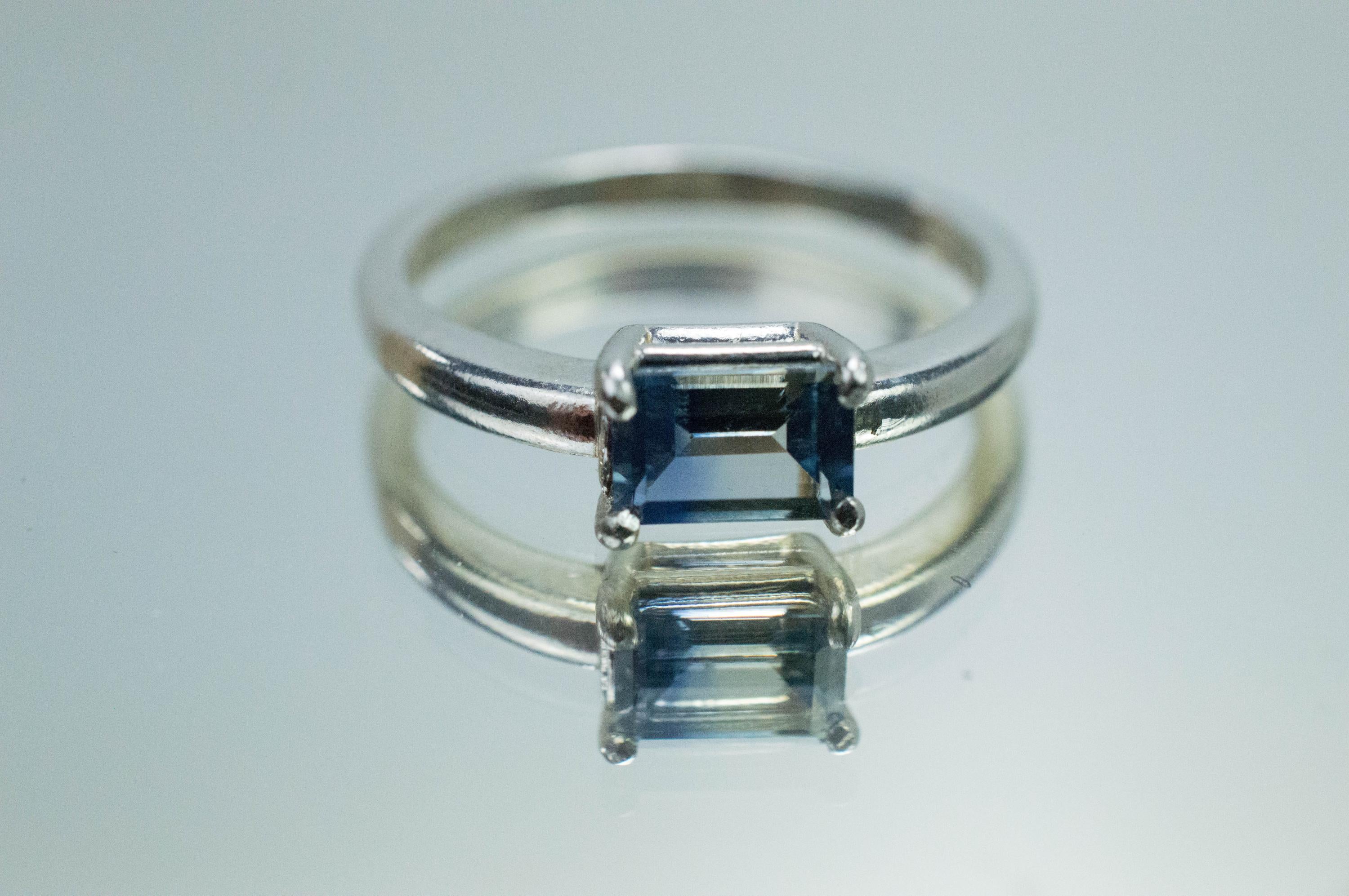 Australia Sapphire Ring, Natural Untreated Parti Sapphire; 0.820cts - Mark Oliver Gems