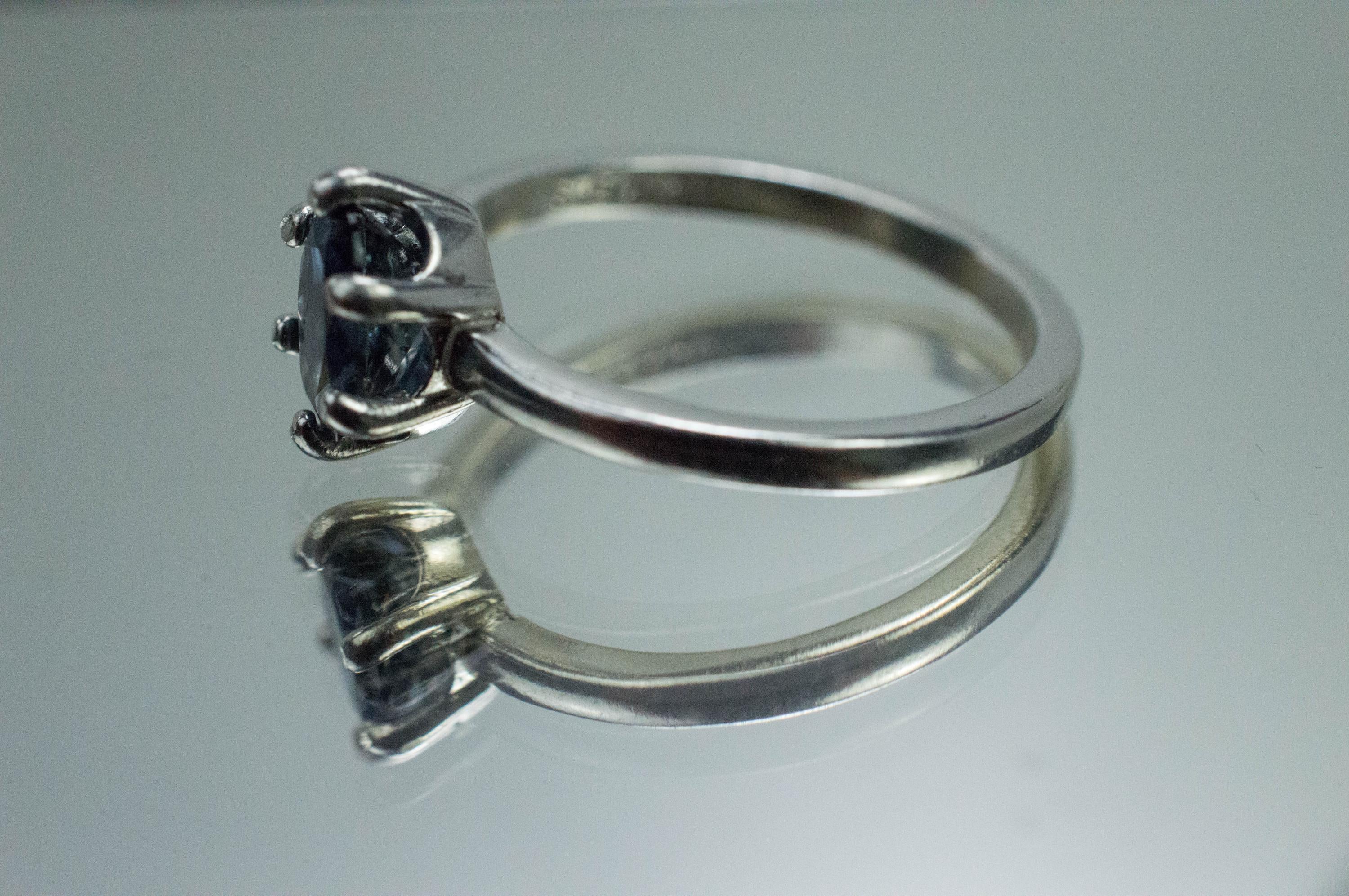 Australia Sapphire Ring, Natural Untreated Blue Sapphire; 1.200cts - Mark Oliver Gems