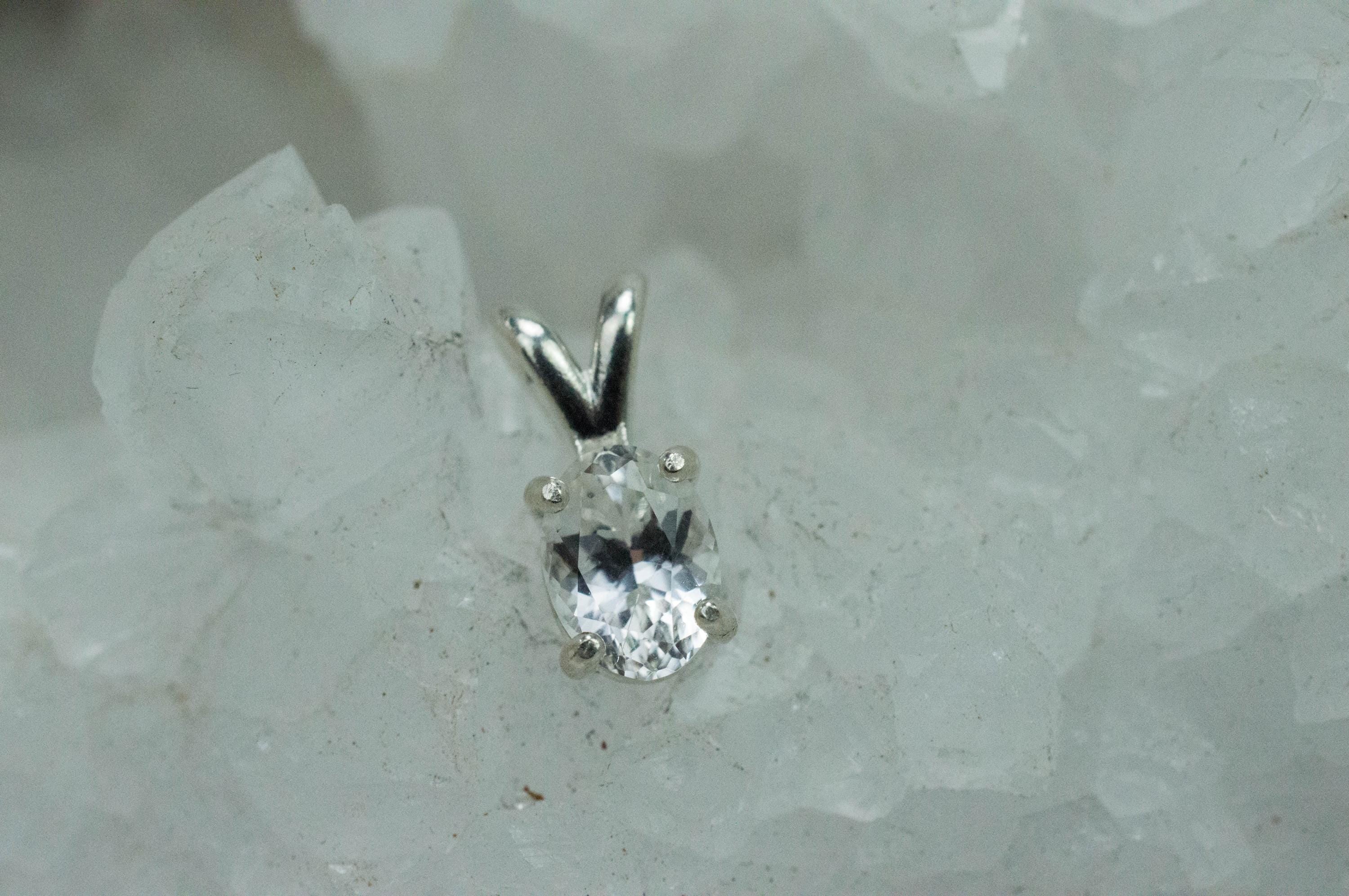 Phenakite Pendant; Natural Untreated Ukraine Phenakite; 1.165cts - Mark Oliver Gems