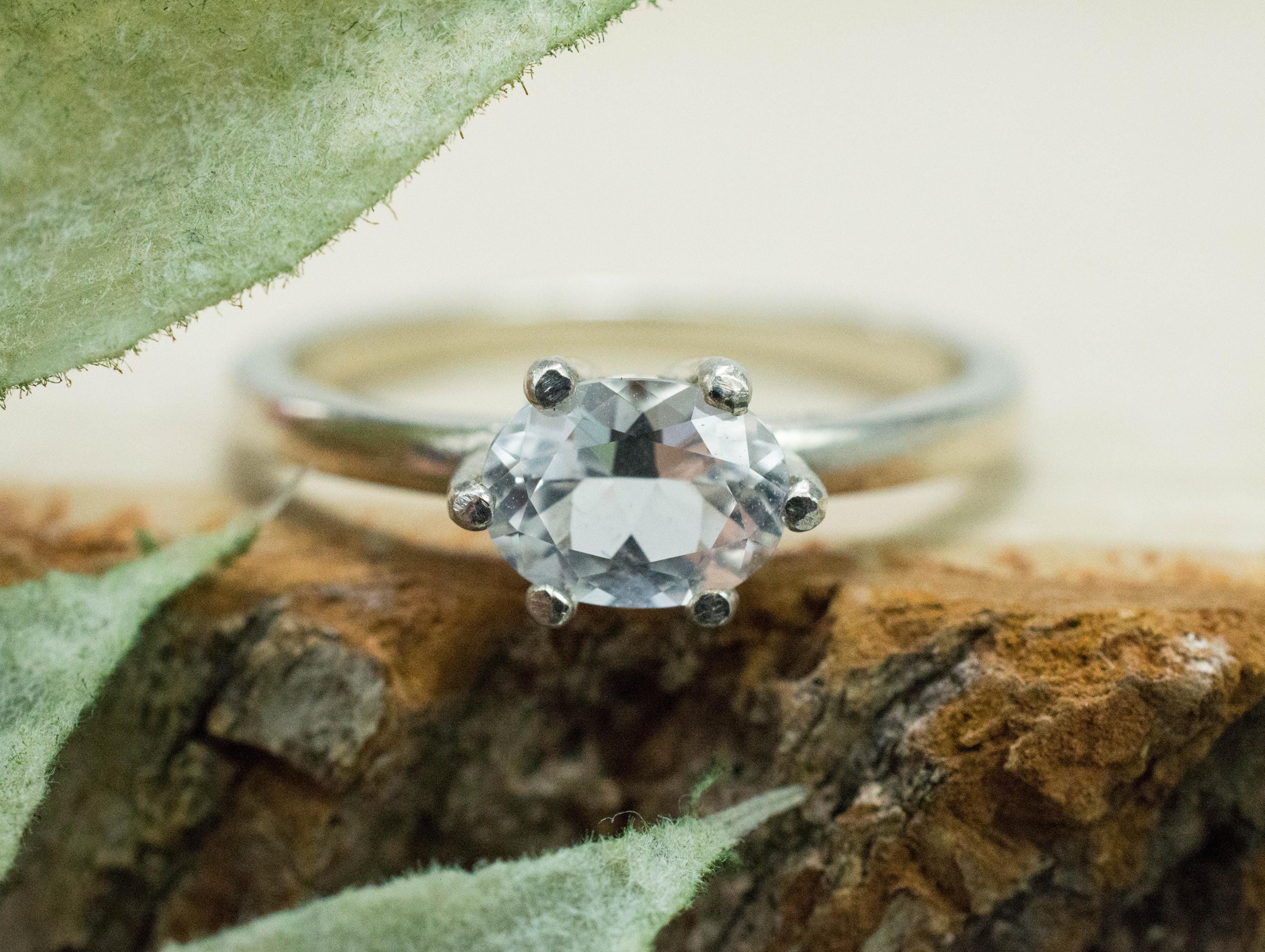 Phenakite Ring; Natural Untreated Phenakite; 0.740cts - Mark Oliver Gems